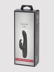 Vibromasseur rabbit slimline rechargeable Greedy Girl, Fifty Shades of Grey, Noir, hi-res