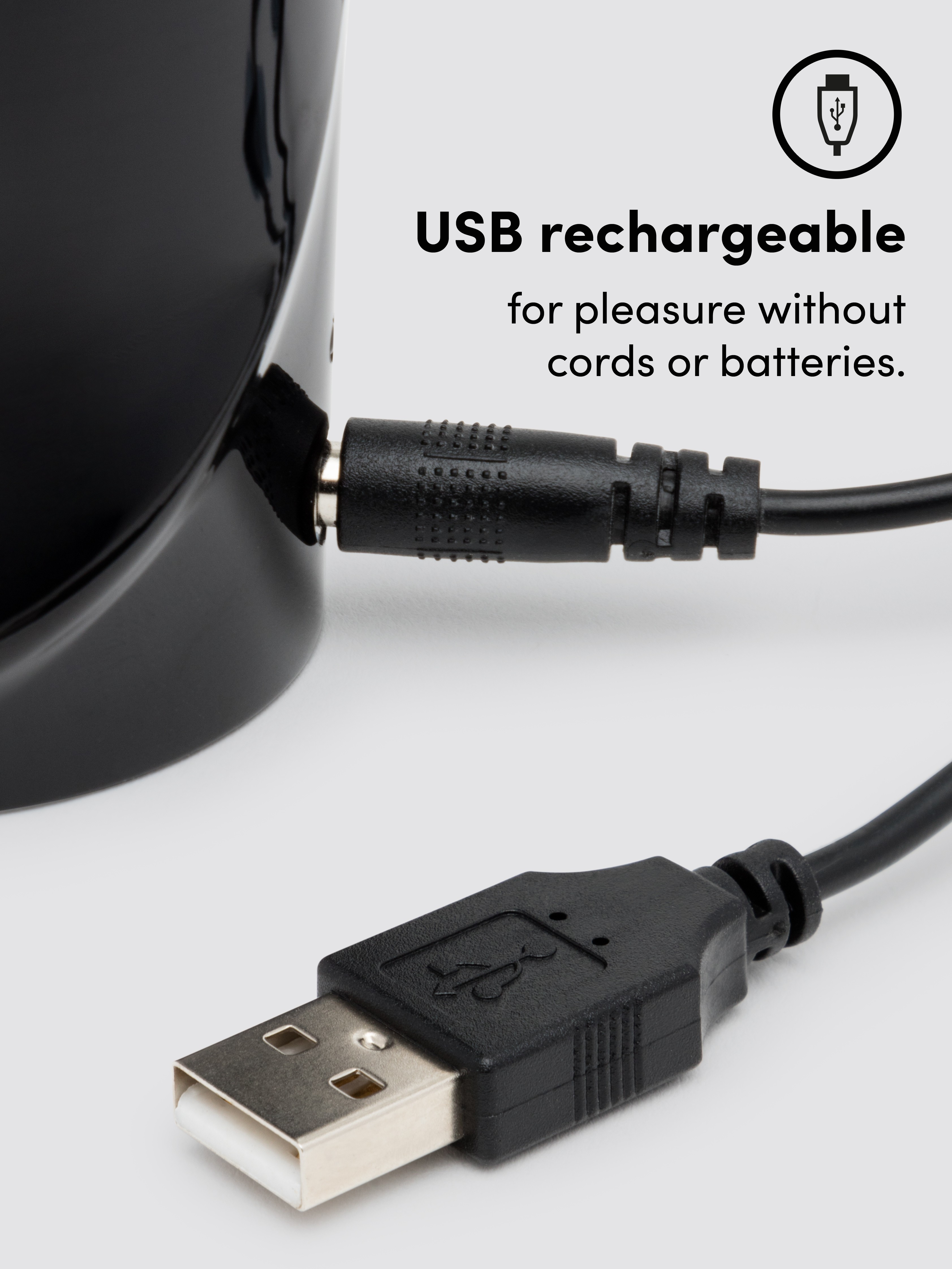 Fifty Shades of Grey Greedy Girl Thrusting Rabbit Vibrator, Black, hi-res