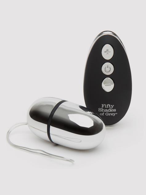 Fifty Shades of Grey Relentless Vibrations Remote Love Egg, Silver, hi-res