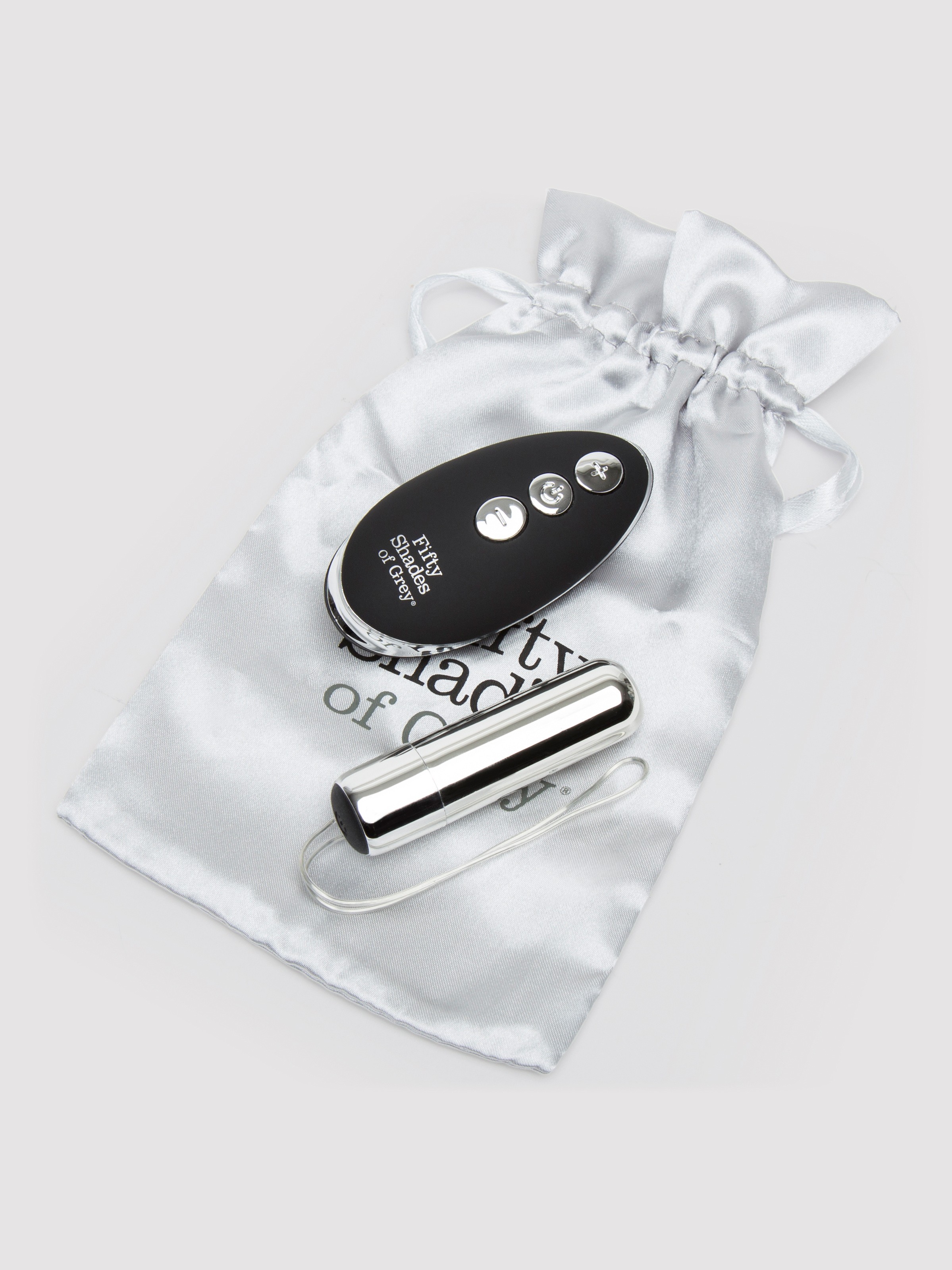 Fifty Shades of Grey Relentless Vibrations Remote Bullet Vibrator, Black, hi-res