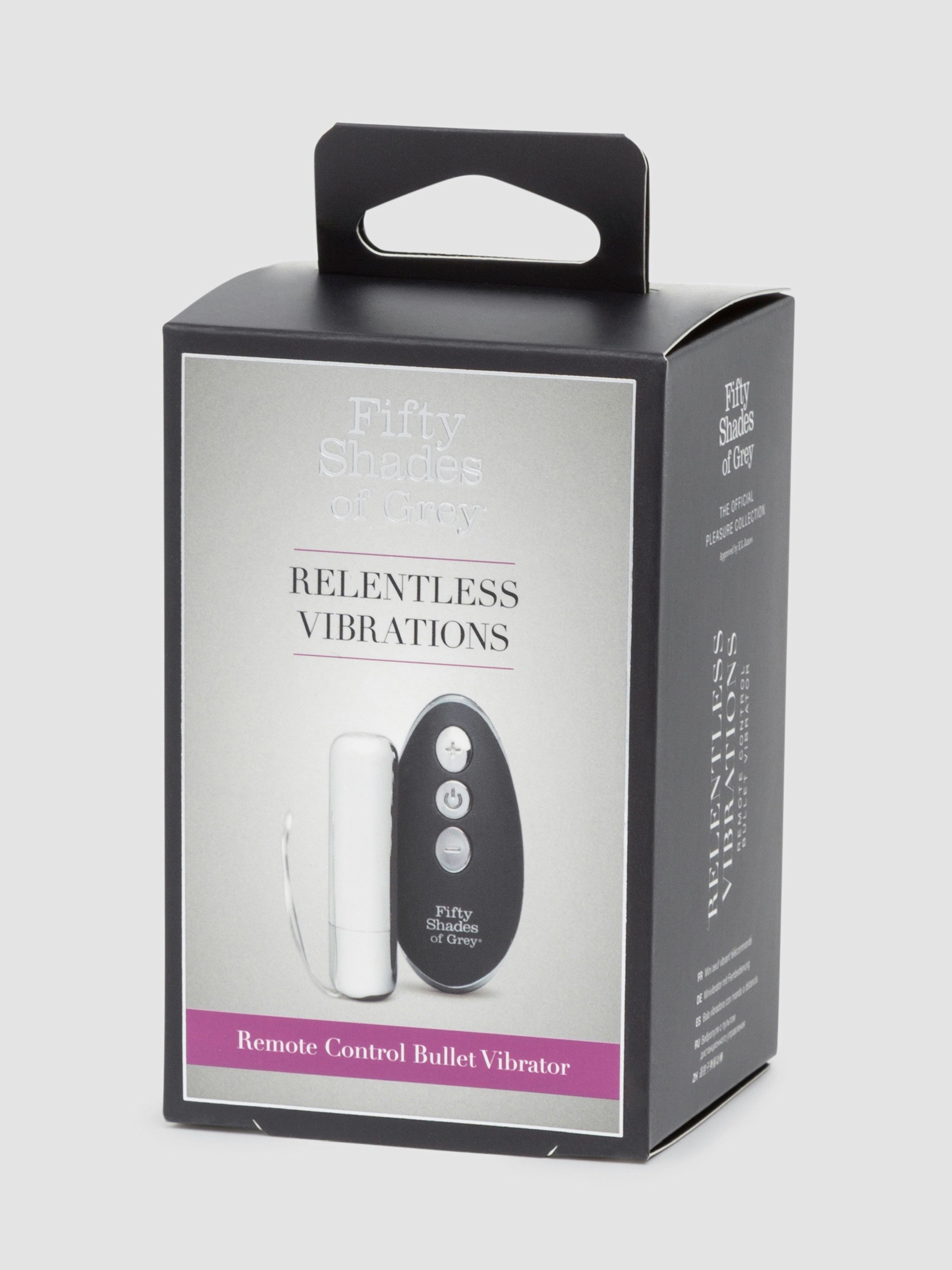 Fifty Shades of Grey Relentless Vibrations Remote Bullet Vibrator, Black, hi-res