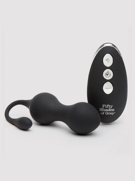 Fifty Shades of Grey Relentless Vibrations Remote Kegel Balls, Black, hi-res
