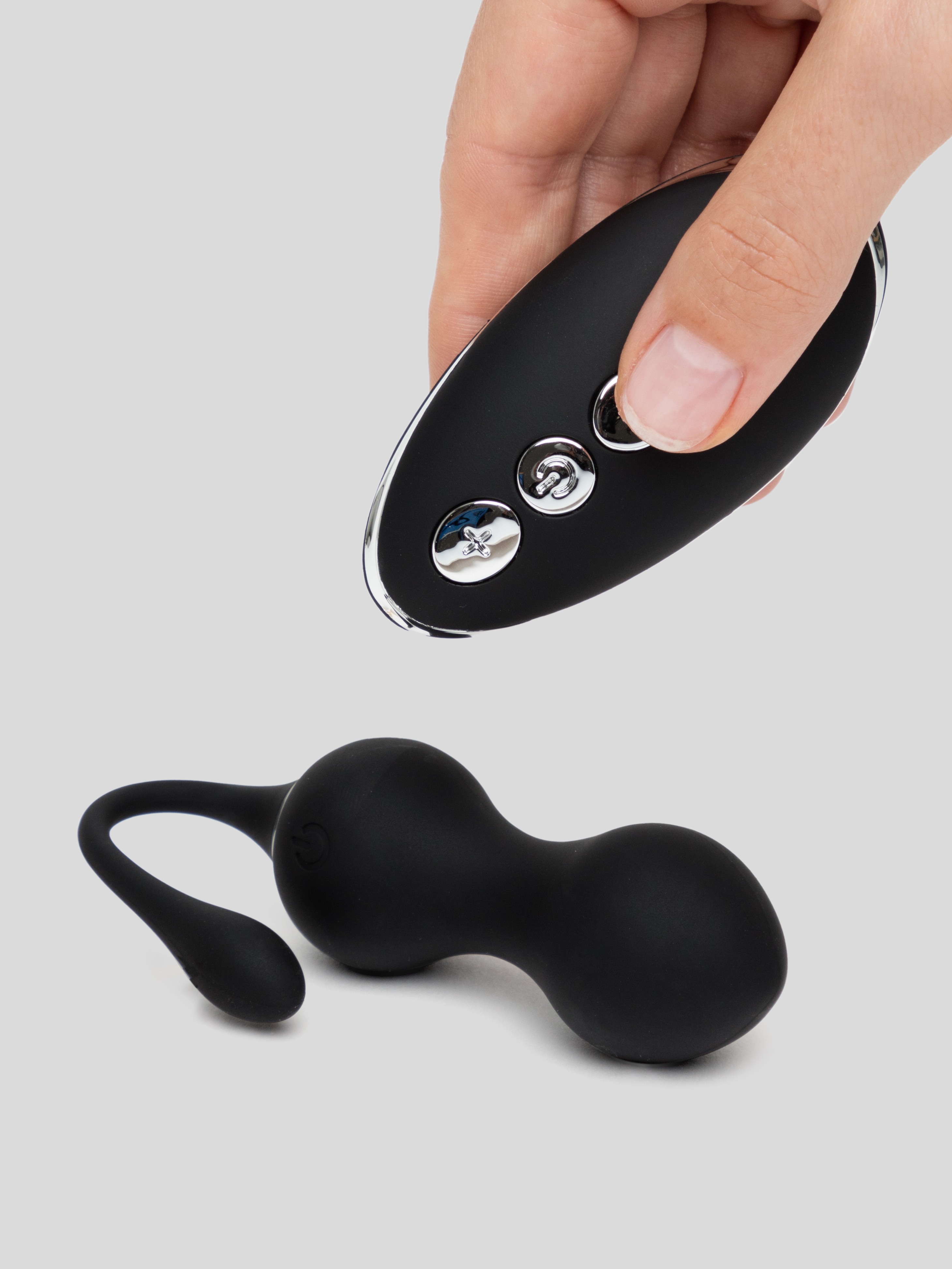 Fifty Shades of Grey Relentless Vibrations Remote Kegel Balls, Black, hi-res