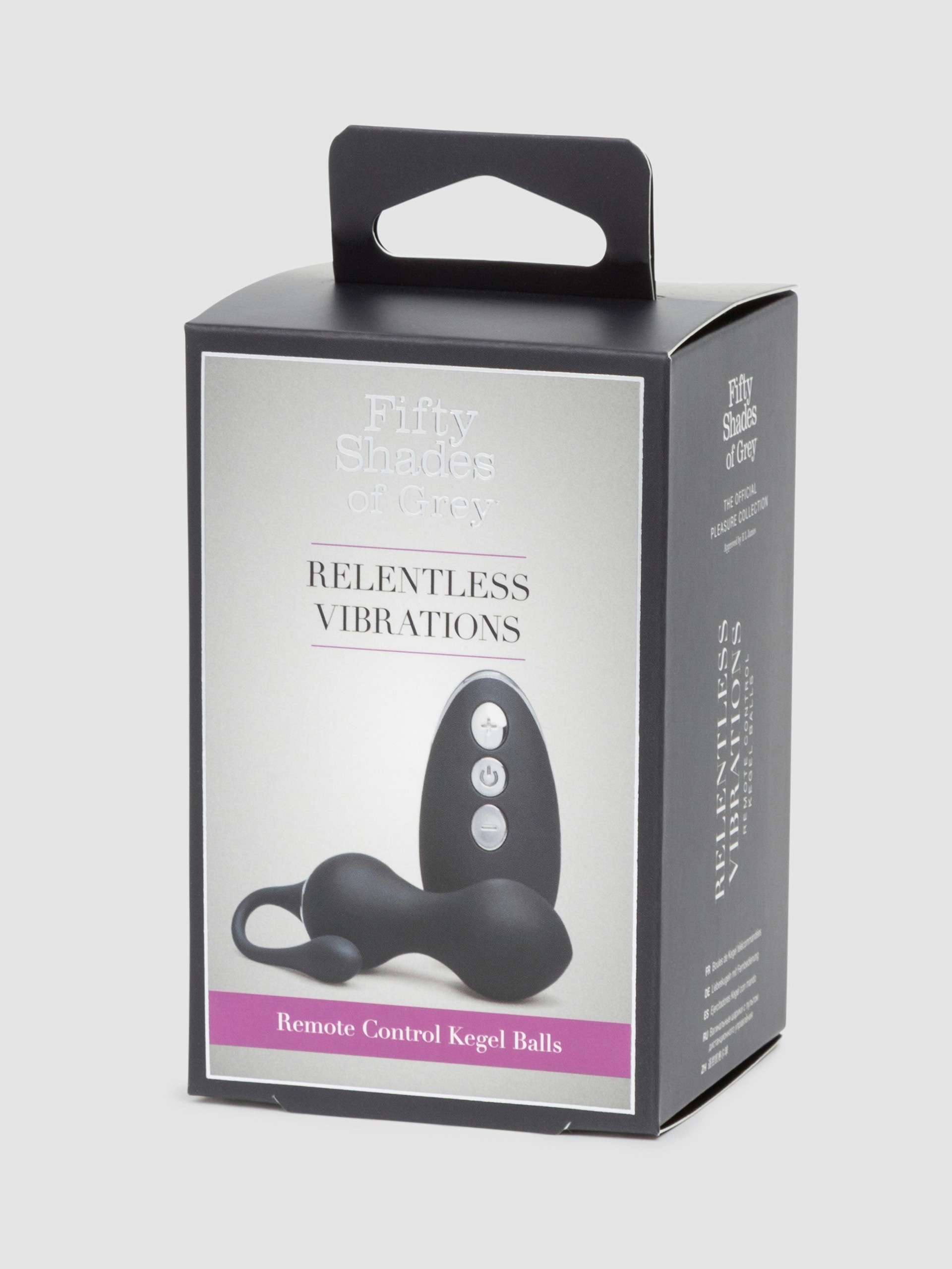 Fifty Shades of Grey Relentless Vibrations Remote Kegel Balls, Black, hi-res