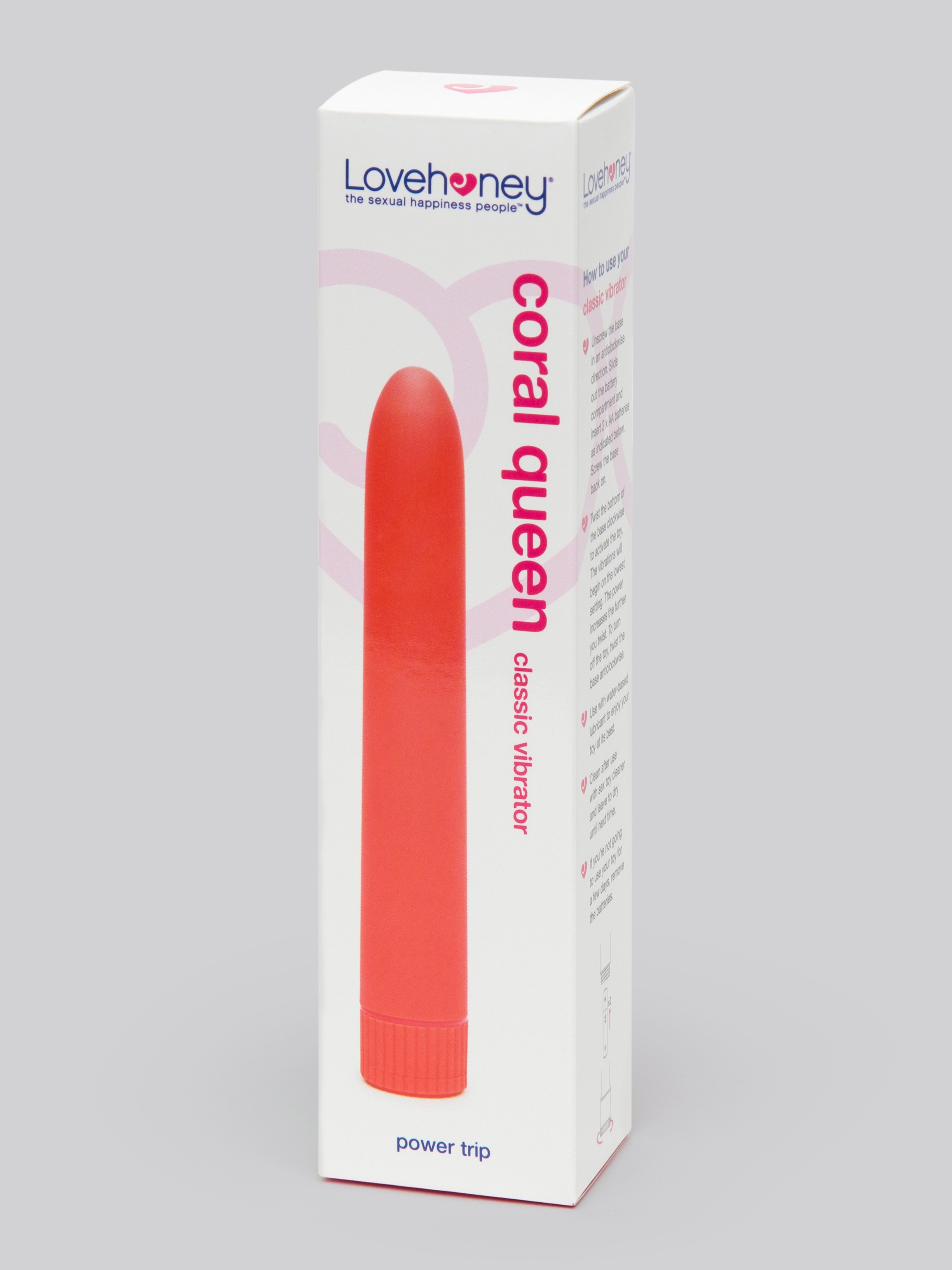 Lovehoney Coral Queen Classic Vibrator 6 Inch , Orange, hi-res