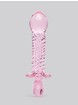 Lovehoney Heart Twist Textured Sensual Glass Anal Prober 5 Inch, Pink, hi-res