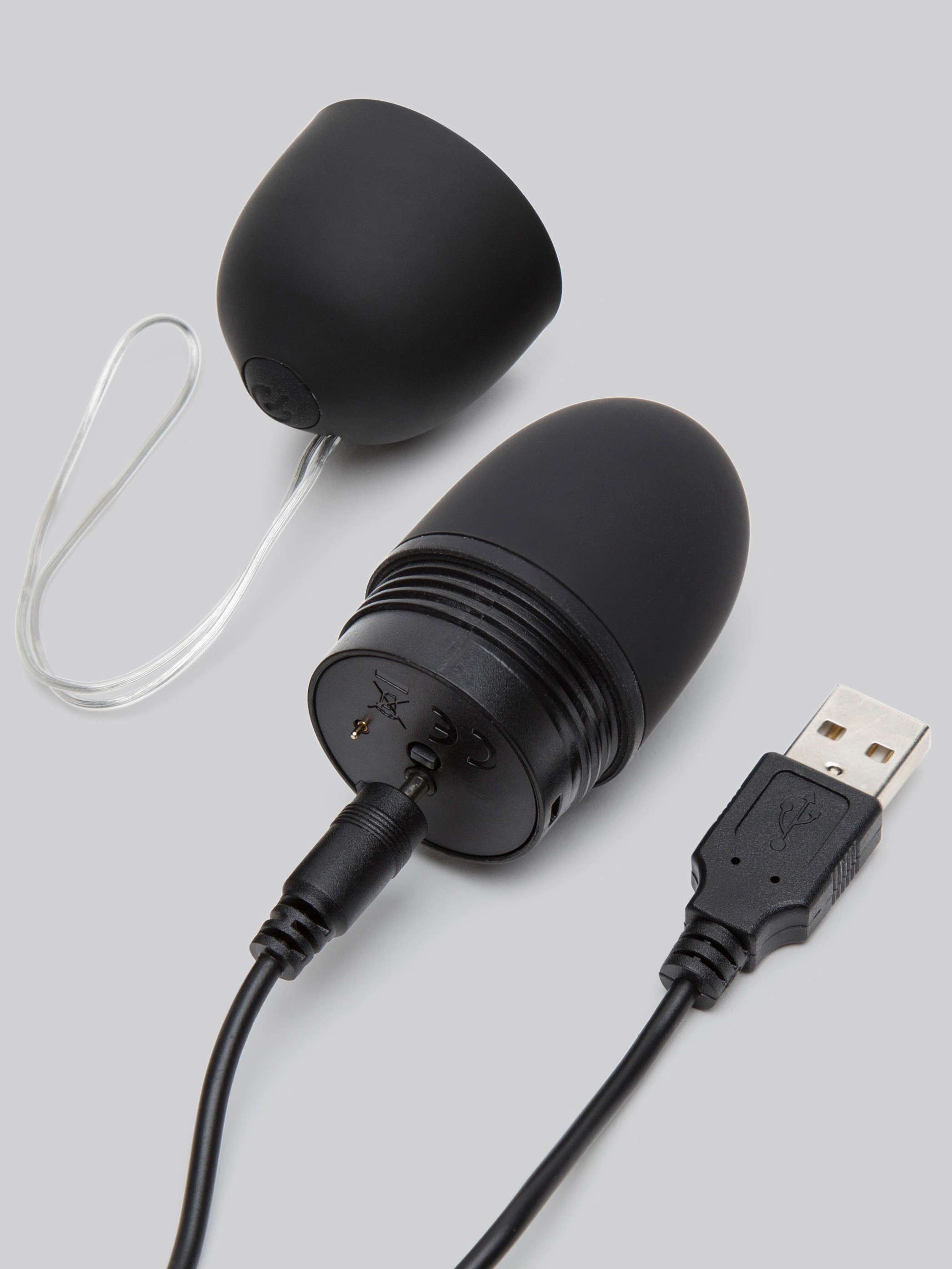 Happy Rabbit Remote Control Love Egg Vibrator, Black, hi-res