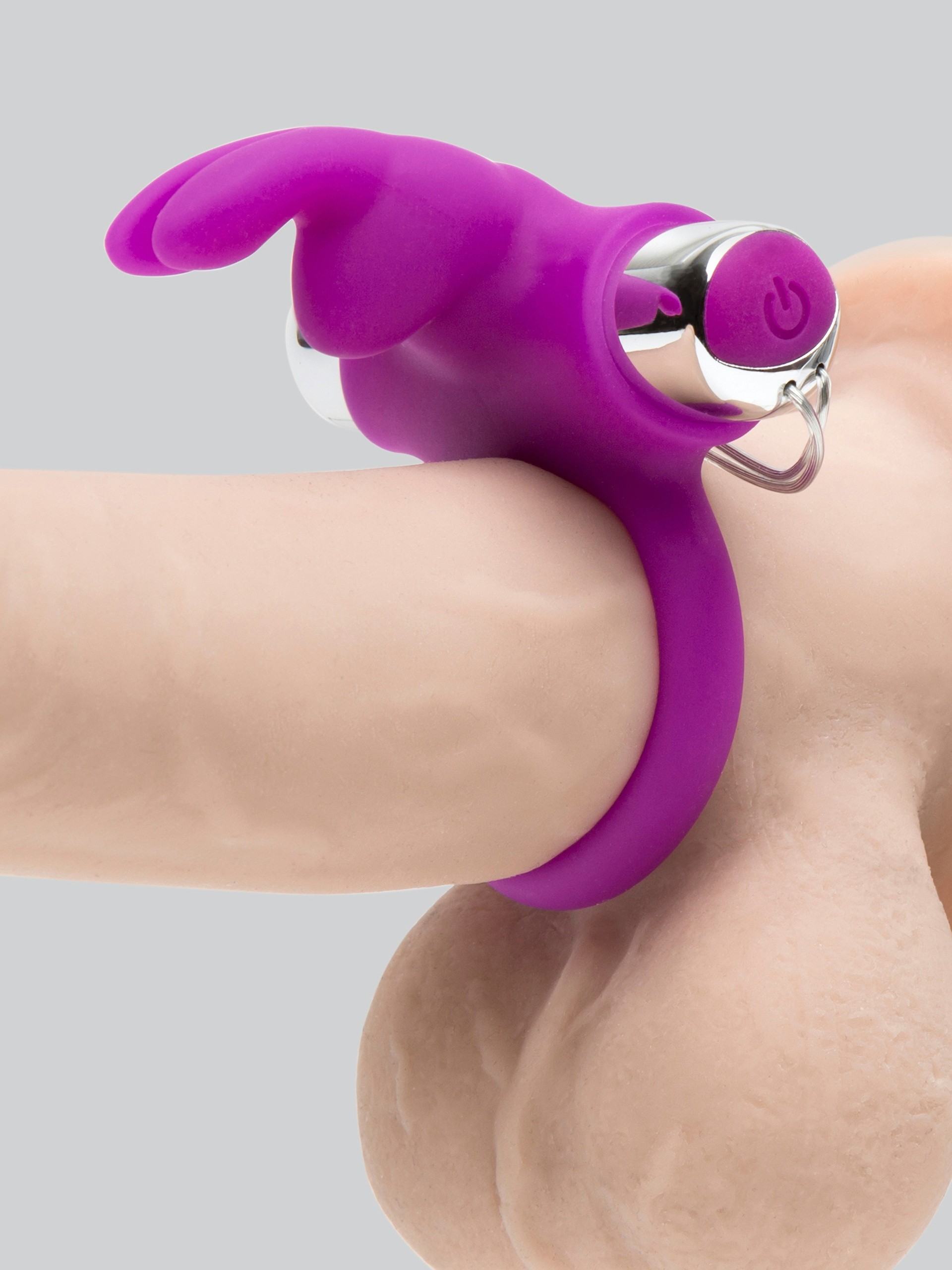 Happy Rabbit Remote Control Cock Ring, Purple, hi-res