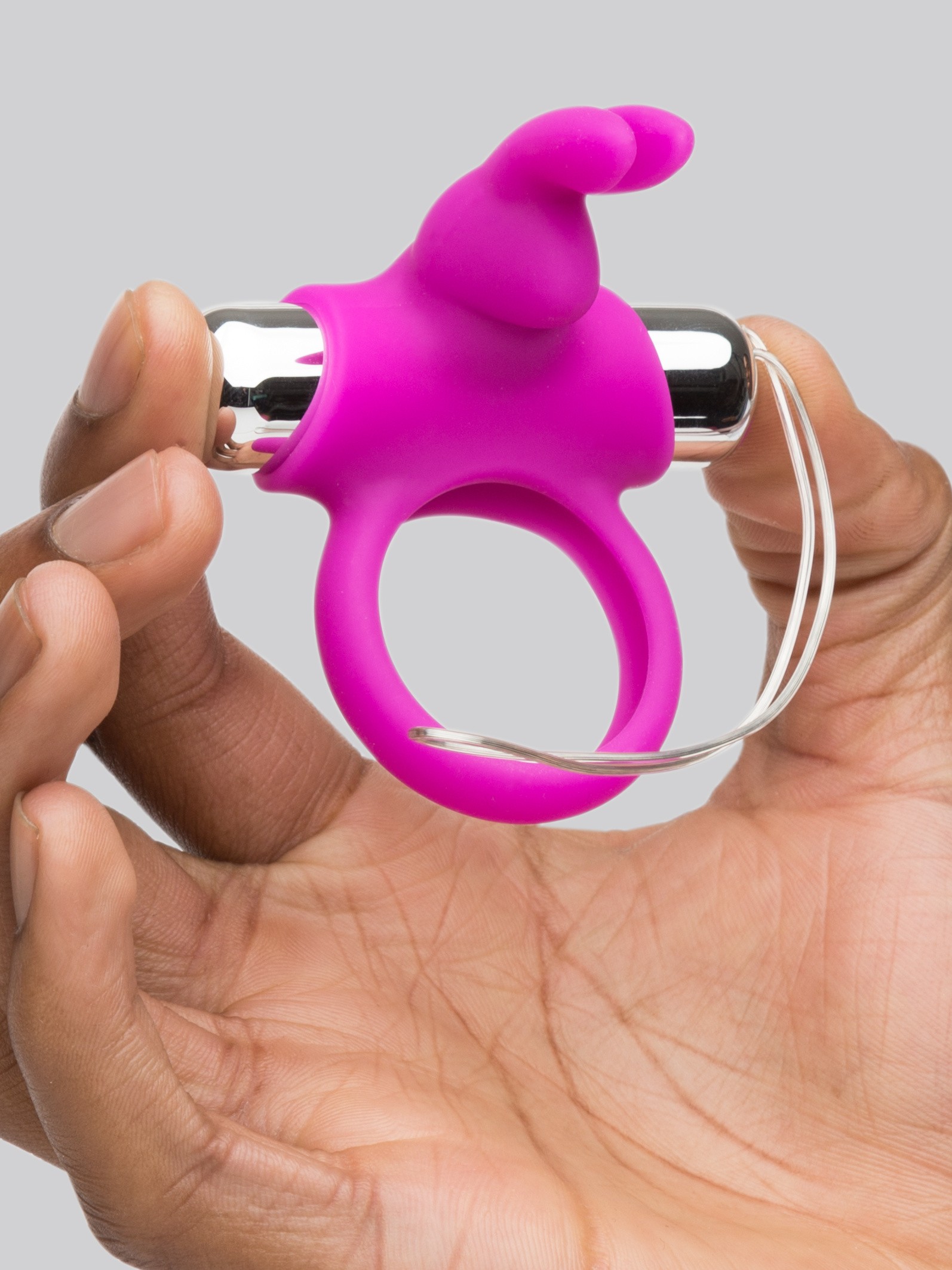 Happy Rabbit Remote Control Cock Ring, Purple, hi-res
