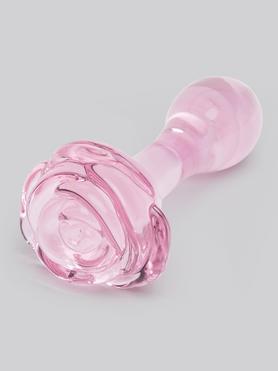 Lovehoney Full Bloom Analplug aus Glas 9 cm