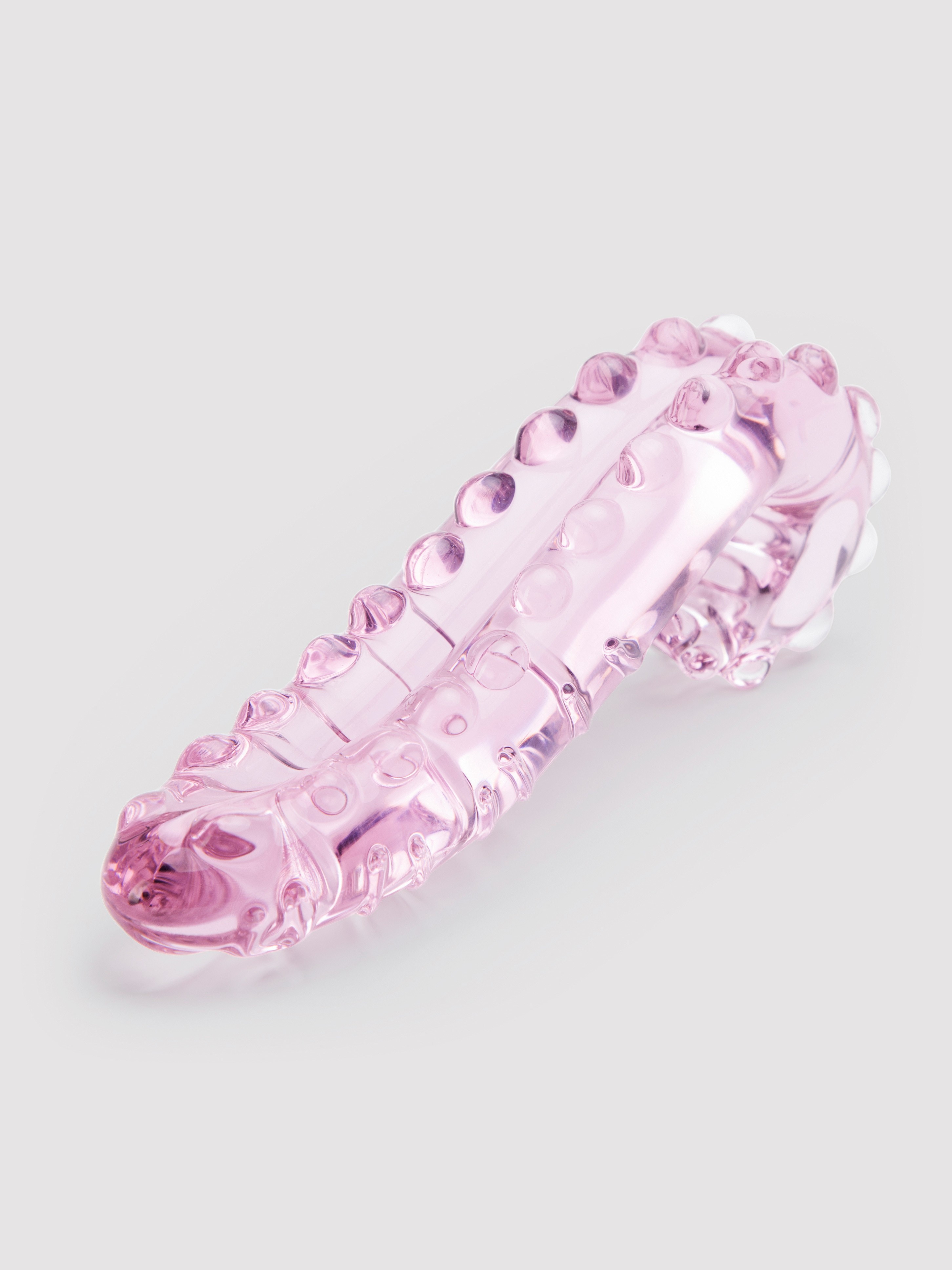 Lovehoney Tentacle Textured Sensual Glass Dildo, Pink, hi-res