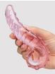Lovehoney Tentacle Textured Sensual Glass Dildo, Pink, hi-res