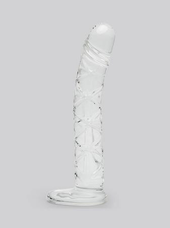 Lovehoney Slimline Realistic Textured Sensual Glass Dildo 6.5 Inch