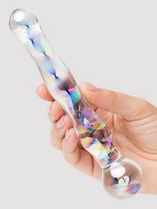 Lovehoney Marbled Sensual Glass Prober, Blue, hi-res