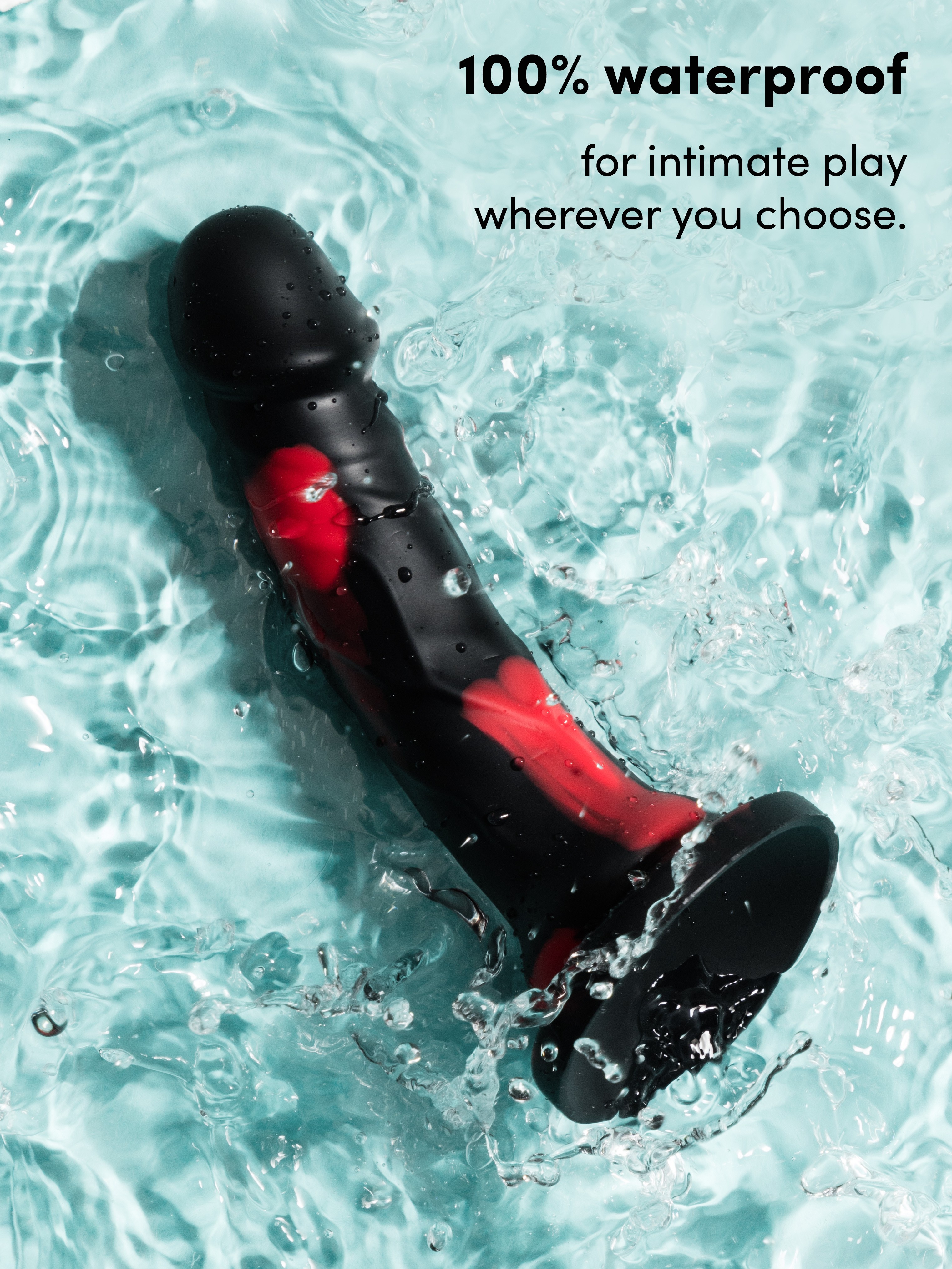 Lifelike Lover Luxe Realistic Multicoloured Silicone Dildo 7 Inch, Black, hi-res