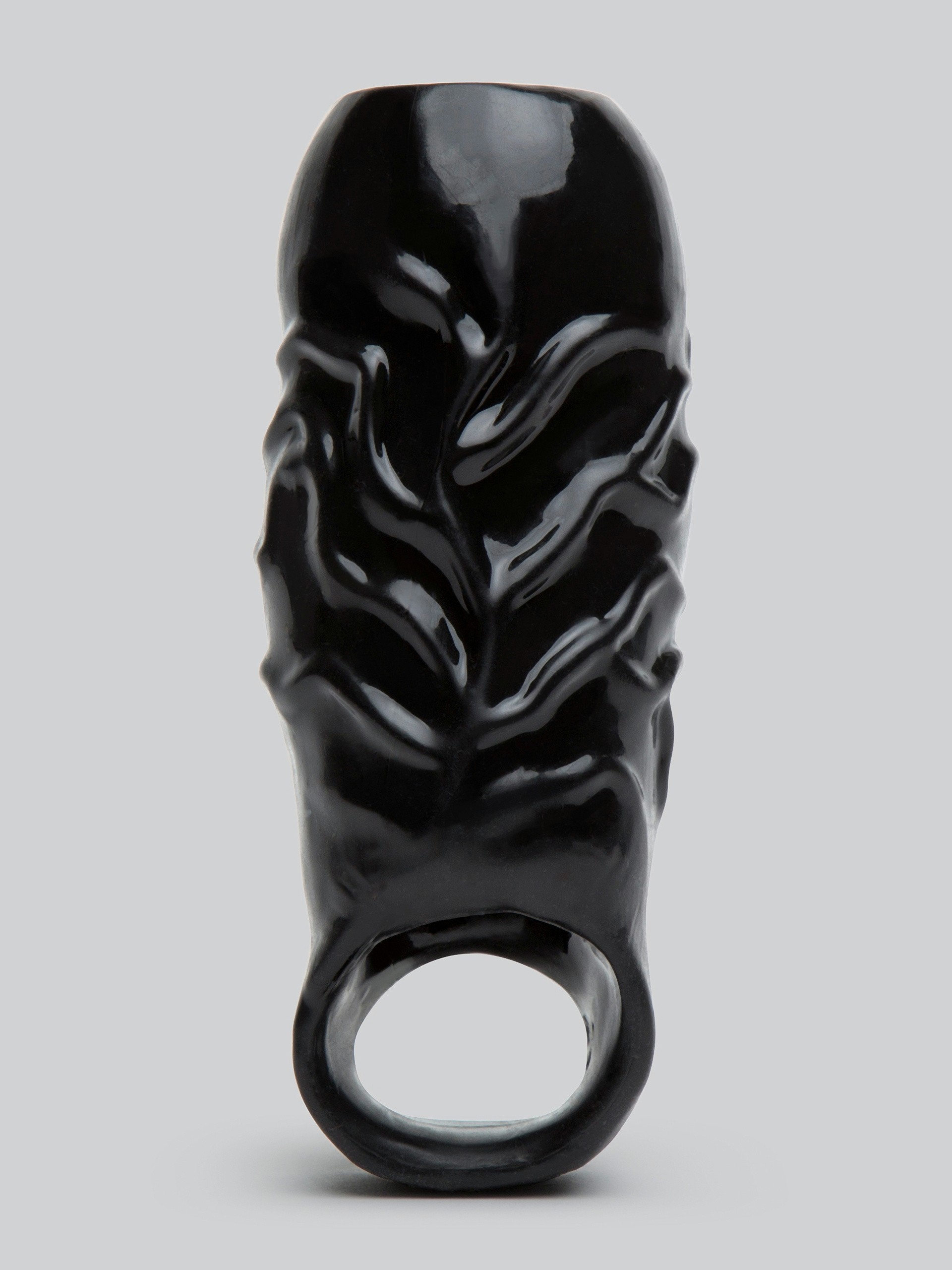 WAD Open Ended Extra Girthy Penis Extender, Black, hi-res