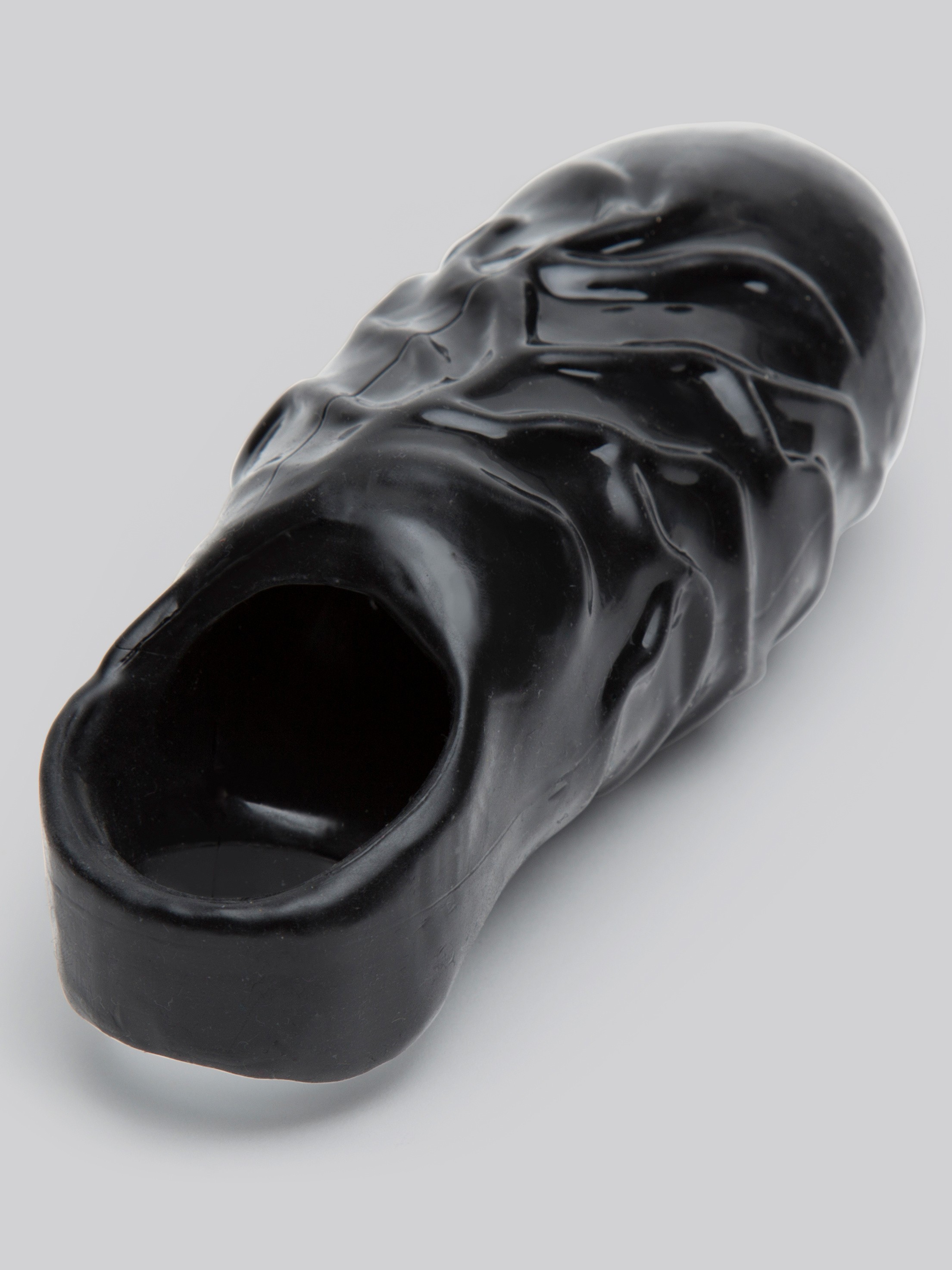 WAD Open Ended Extra Girthy Penis Extender, Black, hi-res