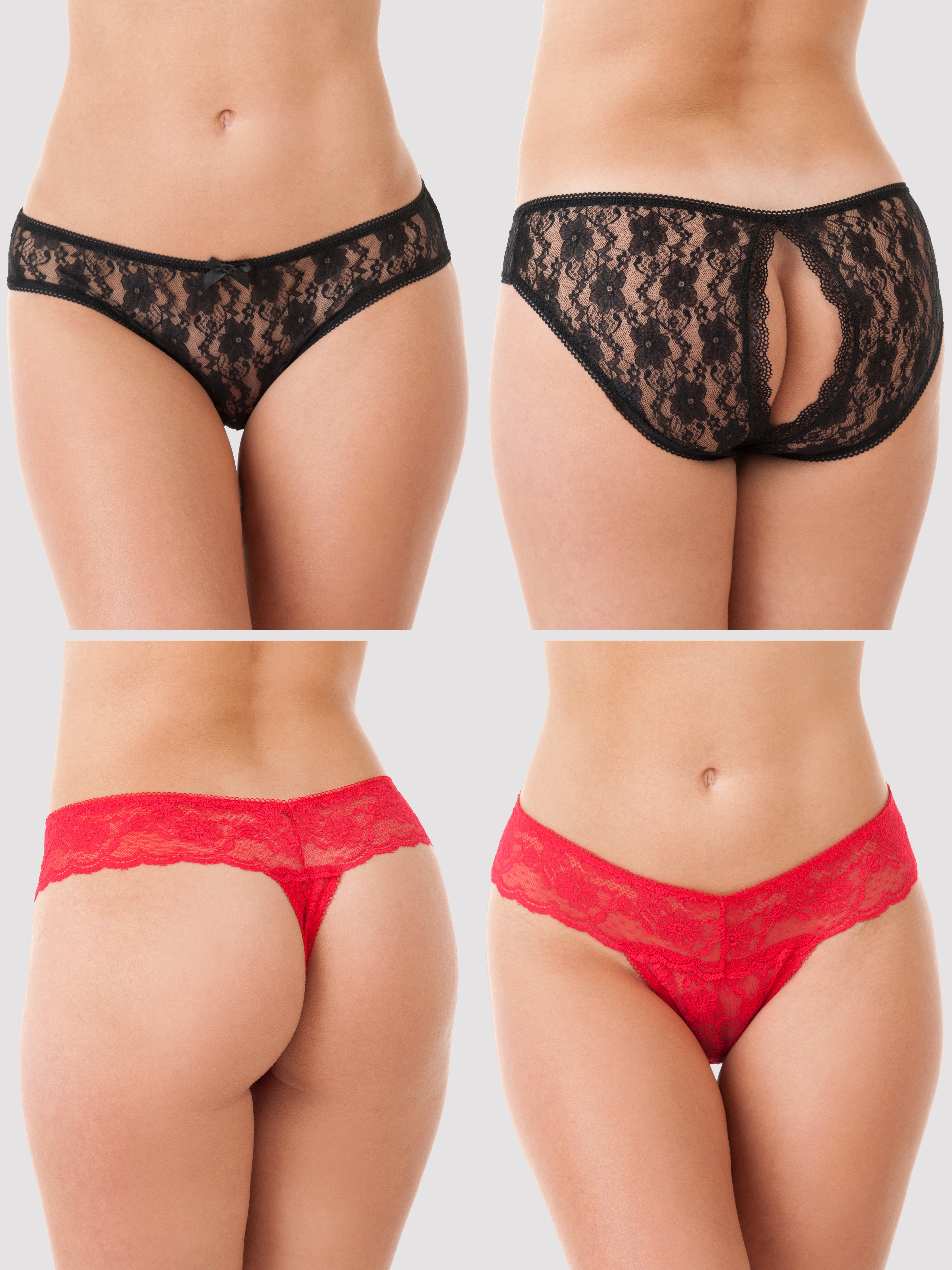 Lovehoney Nights of the Week Knickers Gift Set (7 Piece), Black, hi-res