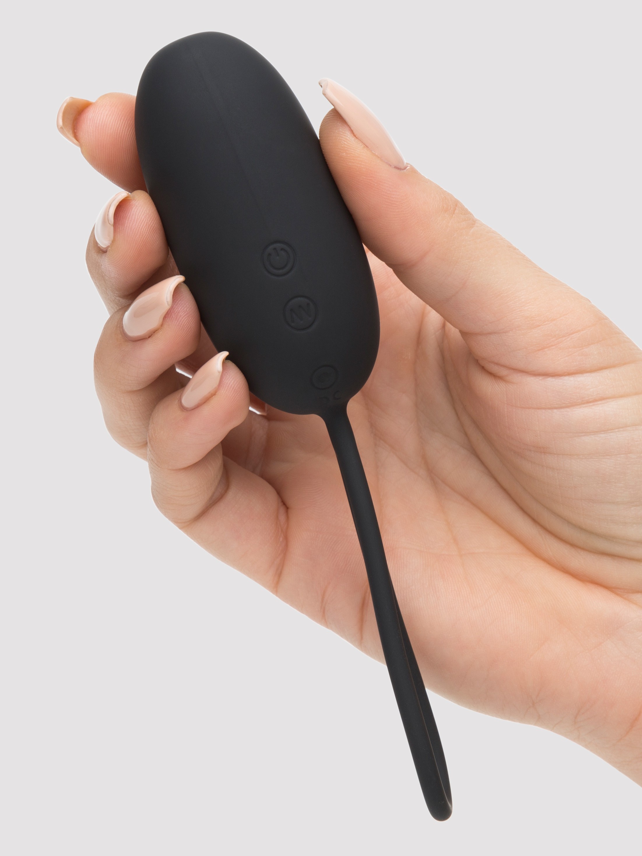 12 Function Remote Control Rechargeable Wearable Love Egg Vibrator, Black, hi-res