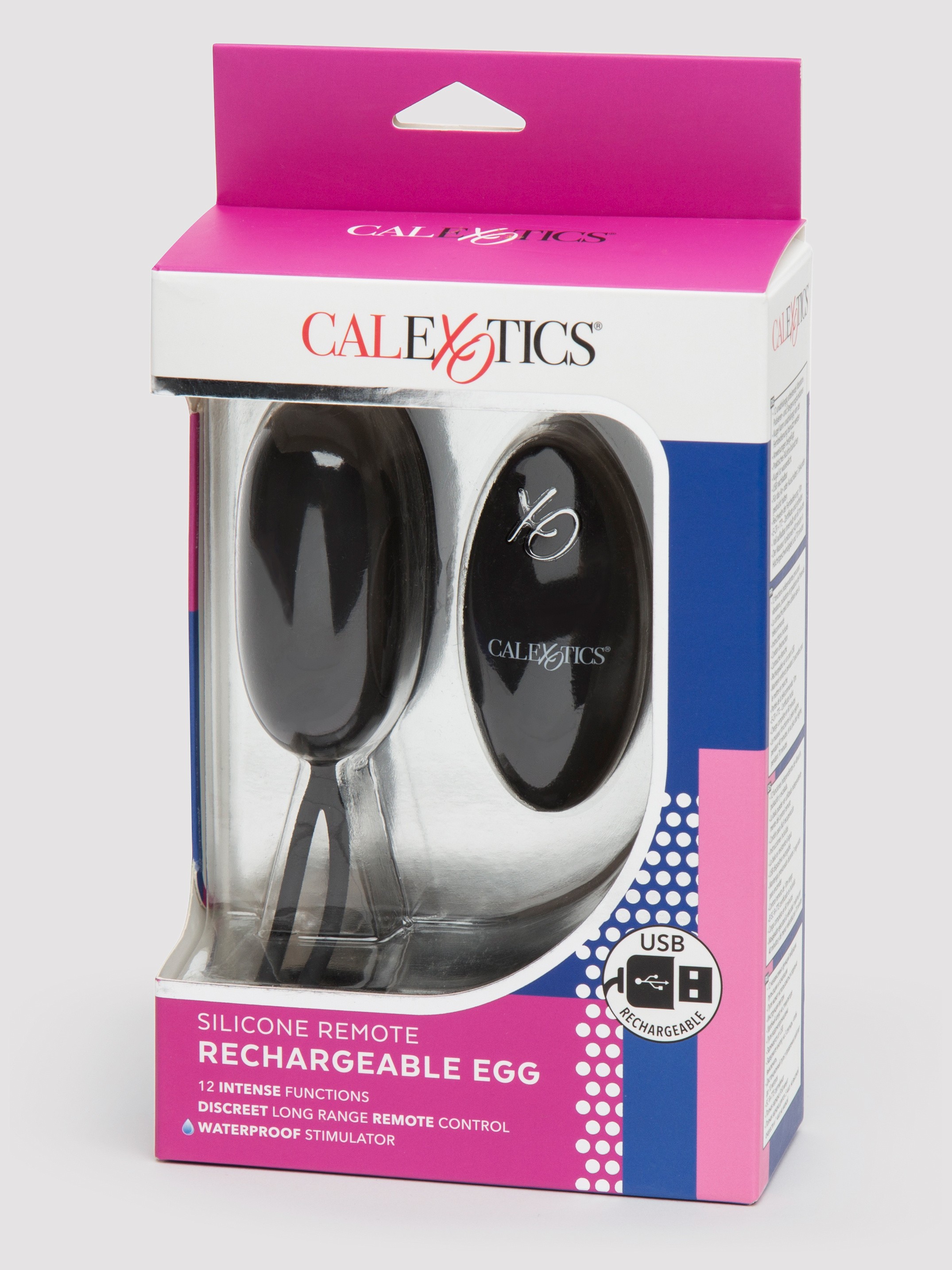 12 Function Remote Control Rechargeable Wearable Love Egg Vibrator, Black, hi-res