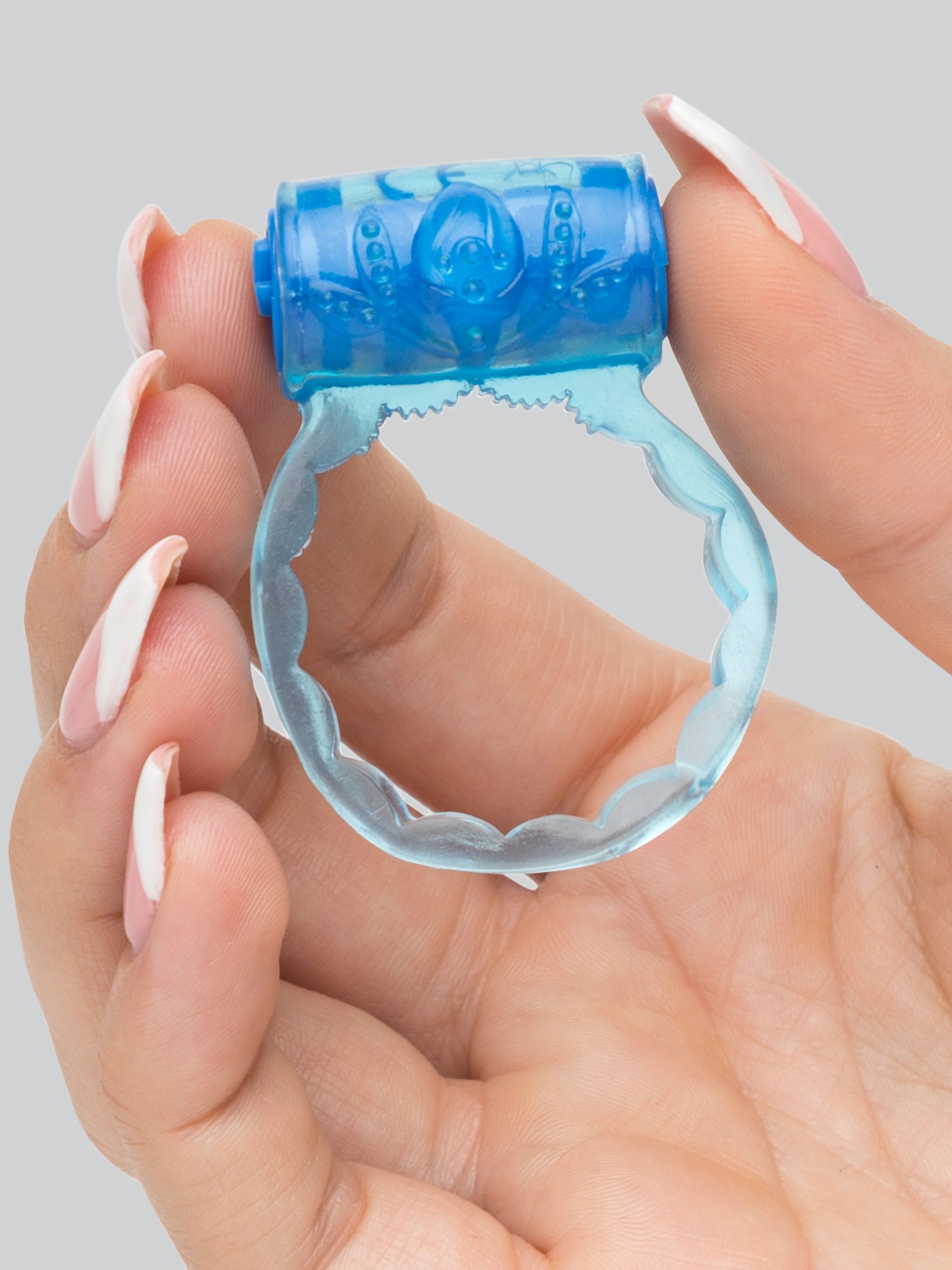 Lovehoney Boost Vibrating Love Ring, Blue, hi-res