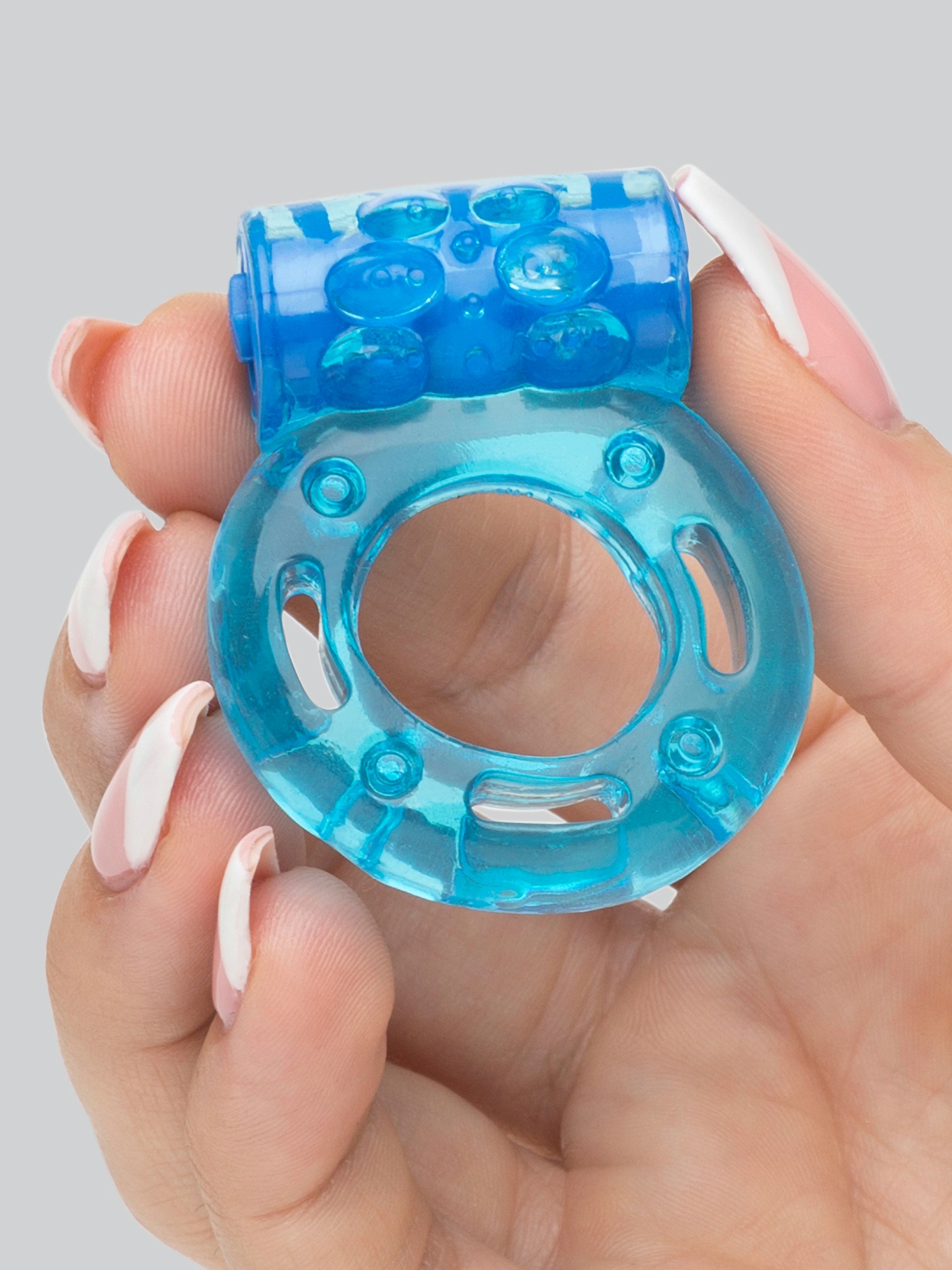Lovehoney Boost Mega Vibrating Love Ring, Blue, hi-res