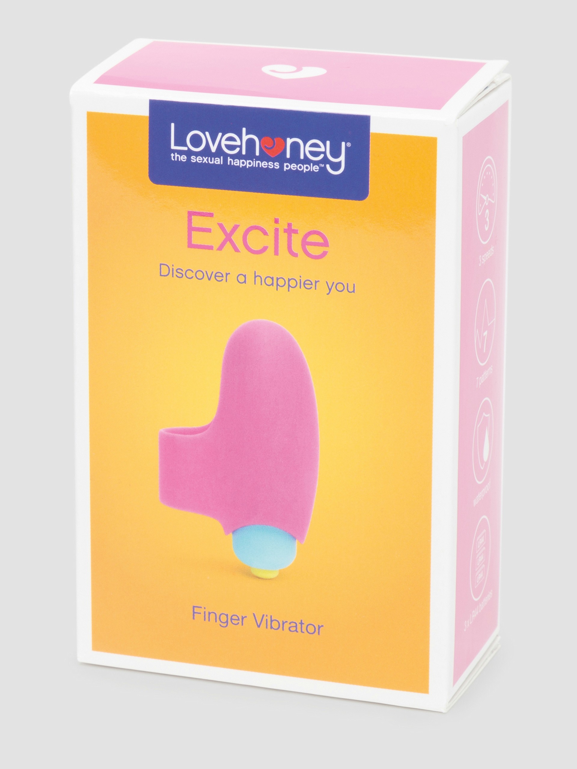 Lovehoney Excite 10 Function Finger Vibrator , Pink, hi-res