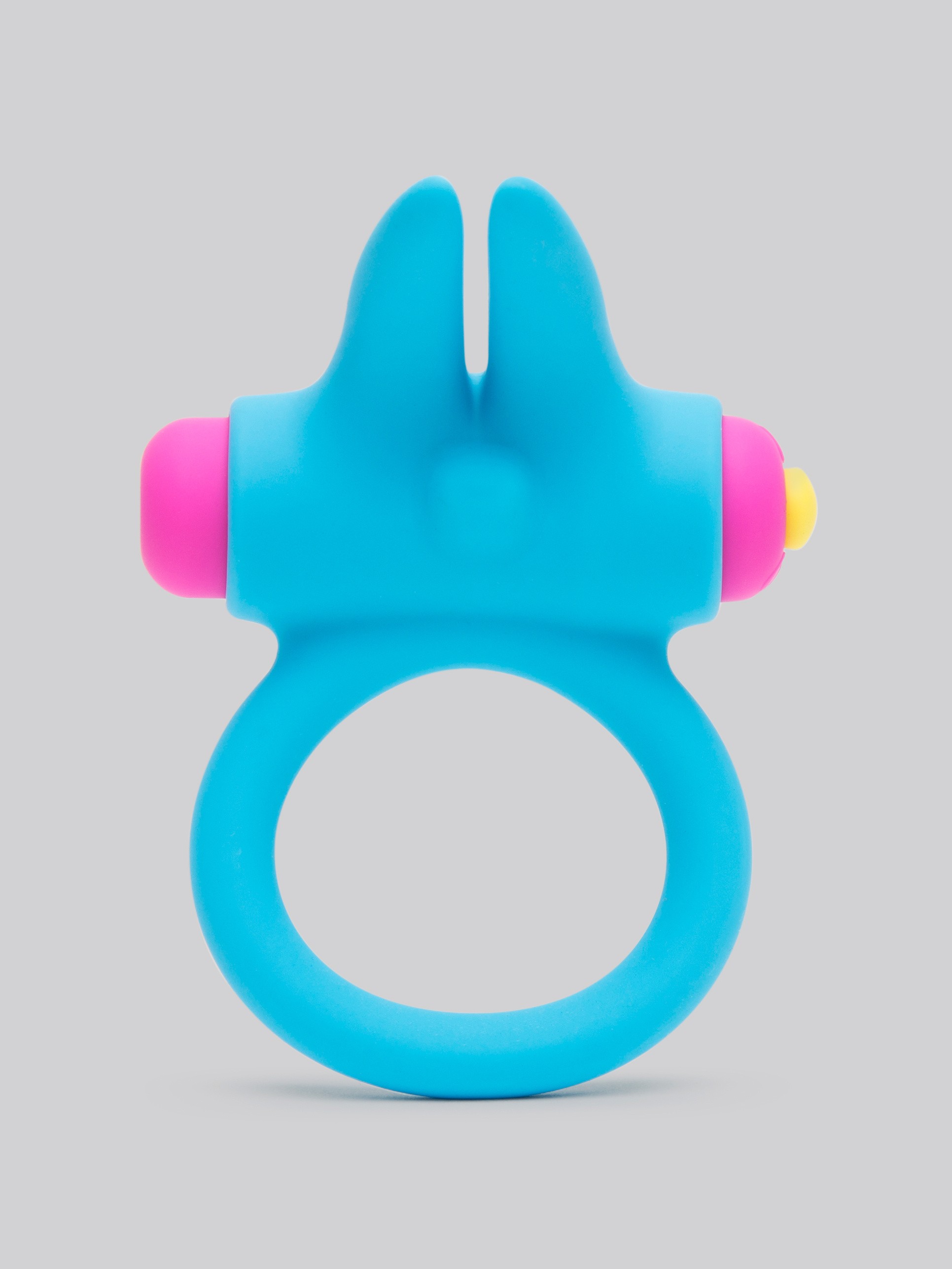 Lovehoney Excite 10 Function Rabbit Love Ring , Blue, hi-res