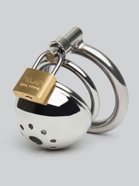 Master Series Solitary Stainless Steel Locking Chastity Cage