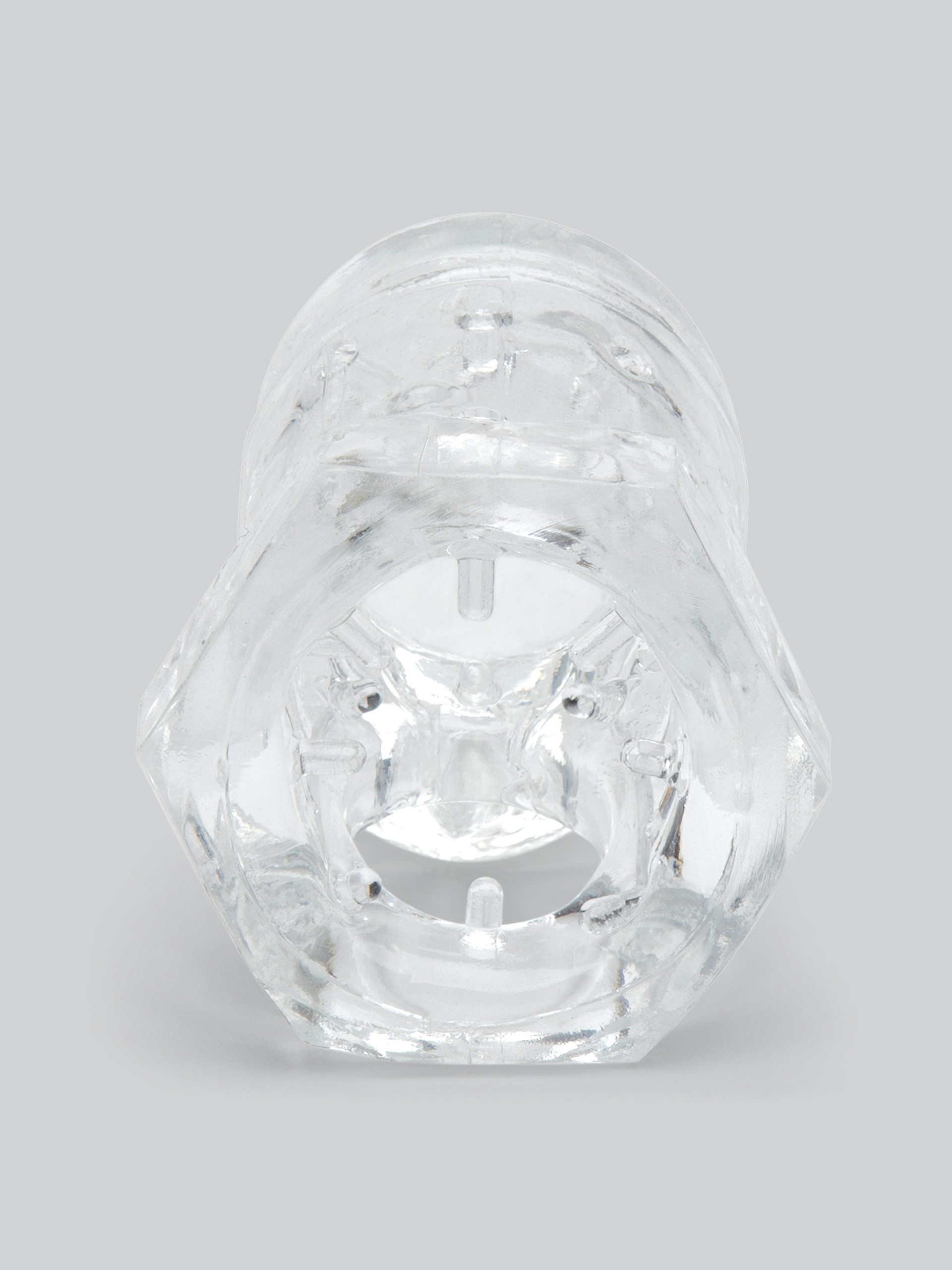 Master Series Detained 2.0 Soft Chastity Cage with Nubs, Clear, hi-res