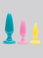 Firefly Glow-in-the-Dark Butt Plug Trainer Kit (3 Piece), Blue, hi-res