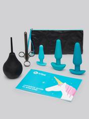 b-Vibe Rechargeable Anal Training and Education Butt Plug Set (5 Piece), Blue, hi-res