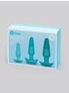 b-Vibe Rechargeable Anal Training and Education Butt Plug Set (5 Piece), Blue, hi-res