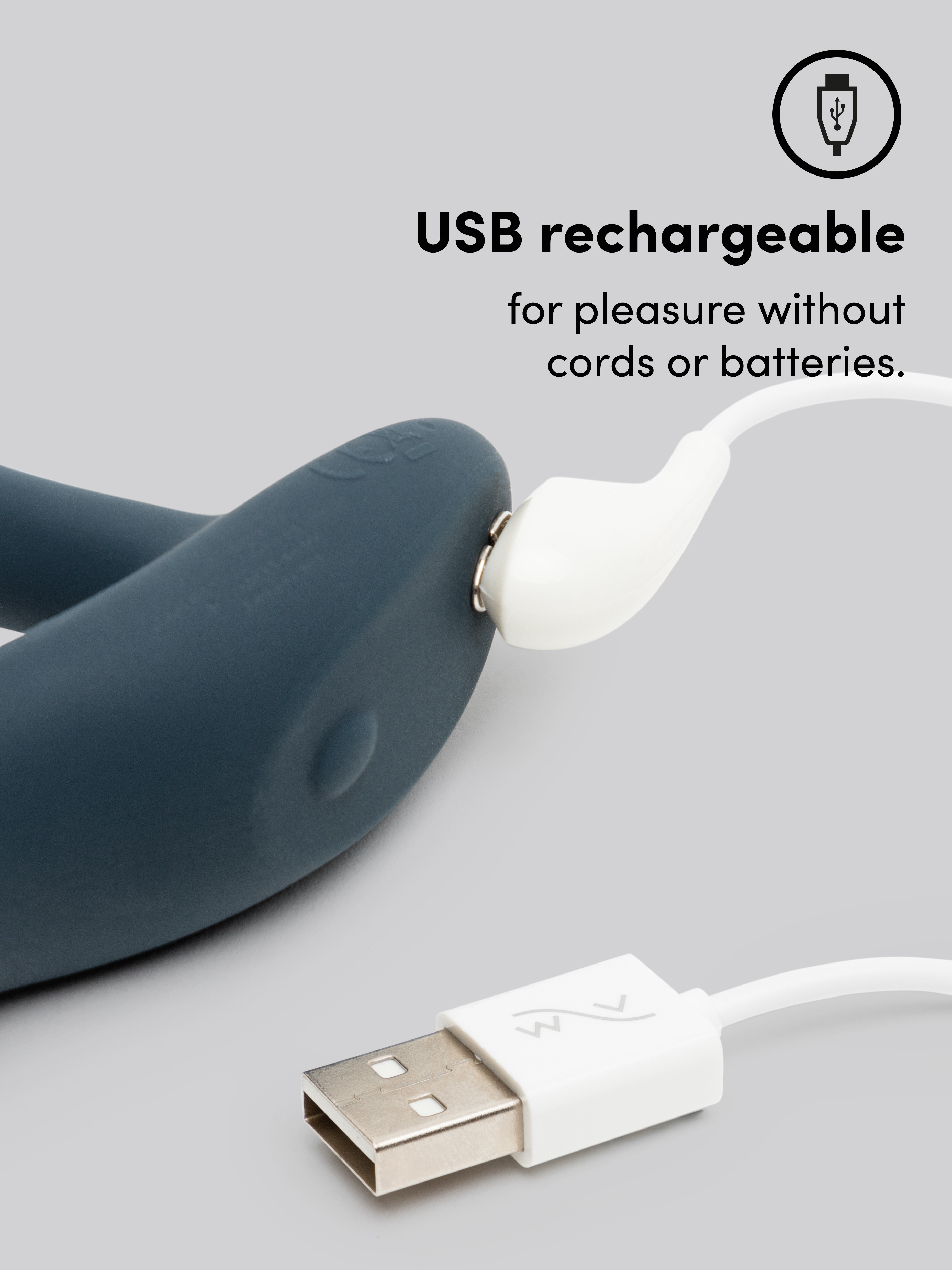 We-Vibe Vector App and Remote Controlled Rechargeable Prostate Massager, Grey, hi-res