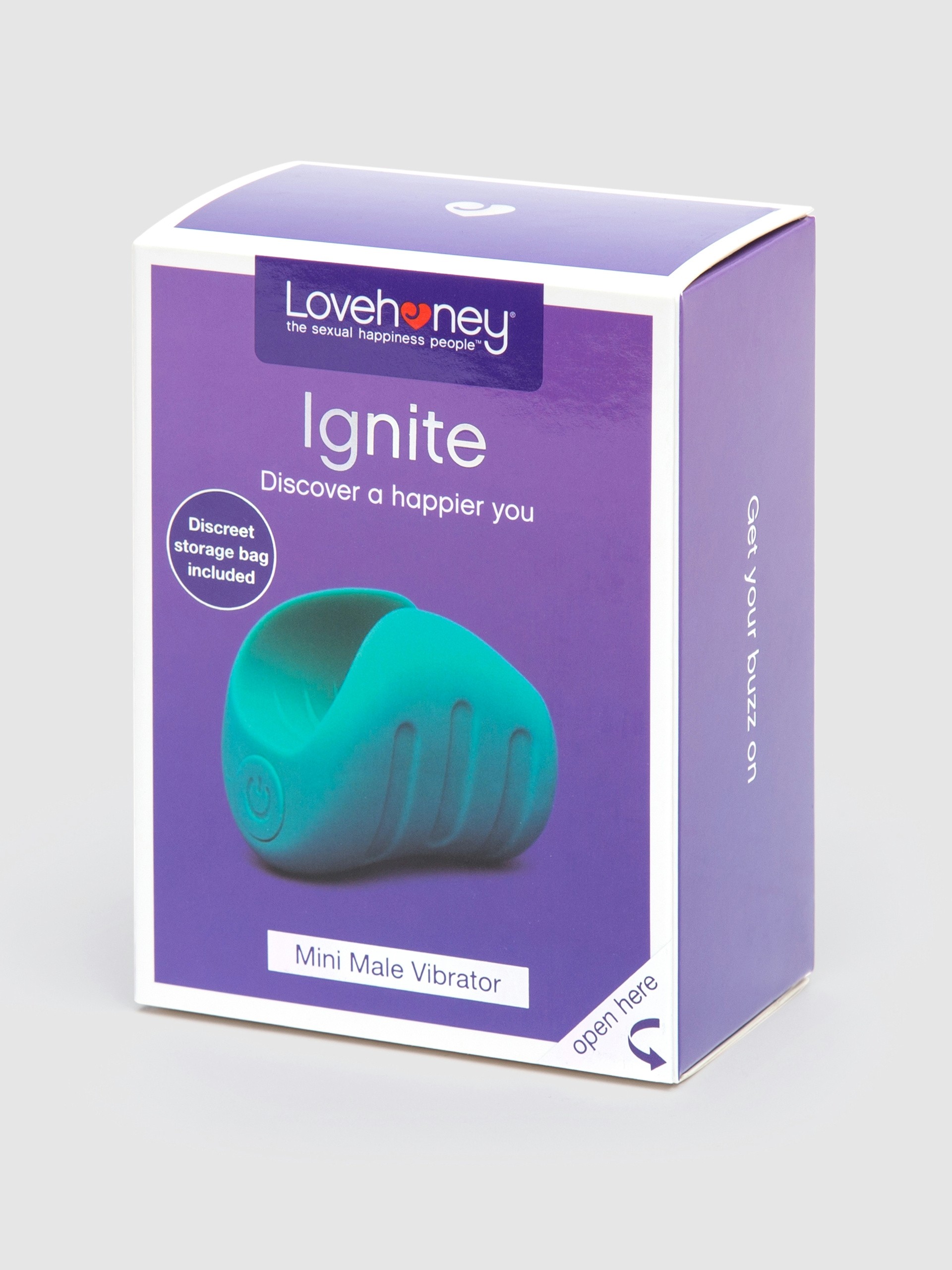 Lovehoney Ignite 20 Function Mini Male Vibrator, Blue, hi-res