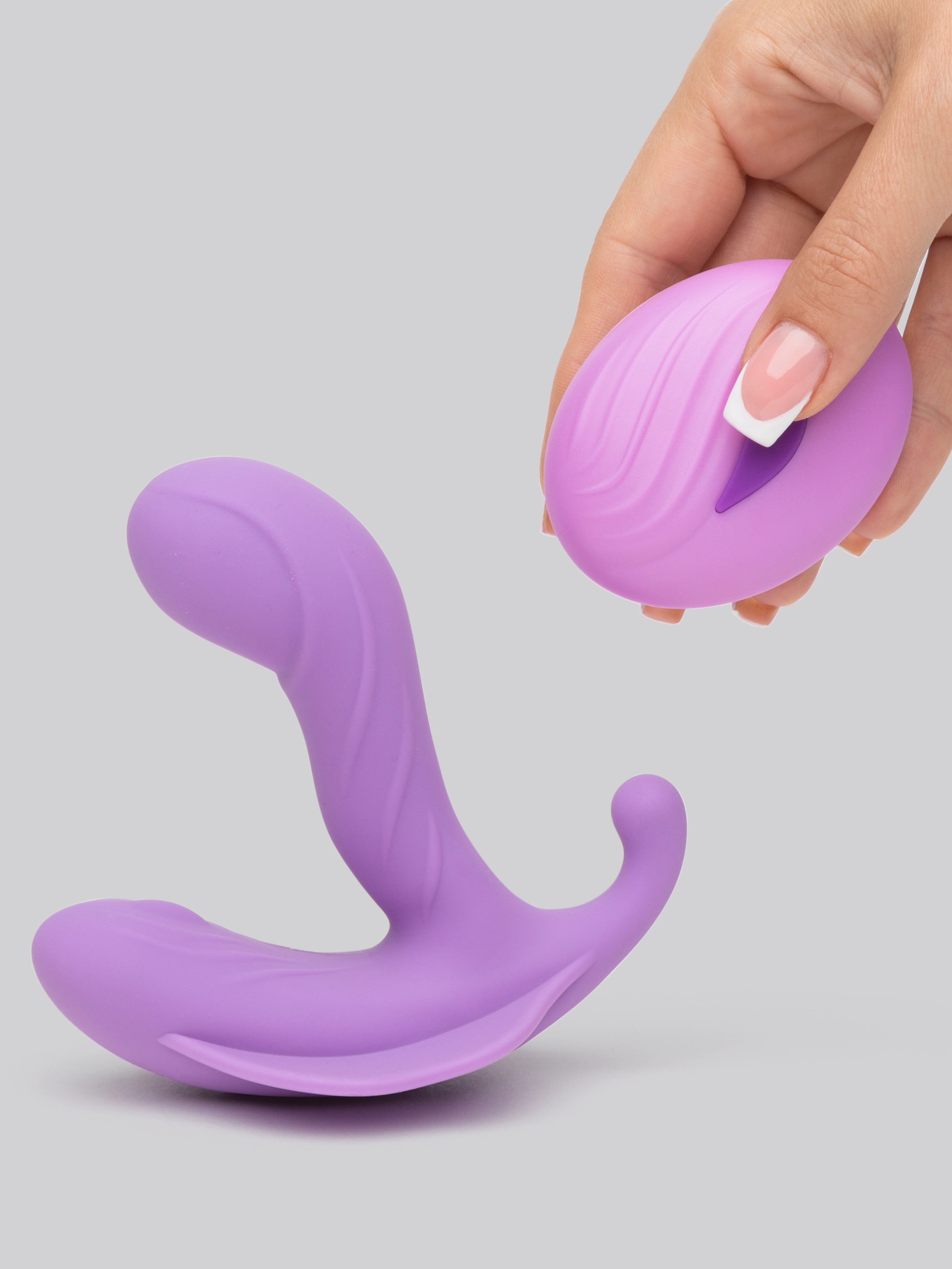 Fantasy For Her Warming Remote Control G-Spot and Clitoral Stimulator, Purple, hi-res