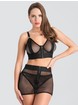 Lovehoney Fierce Fishnet Bra and Skirt Set, Black, hi-res