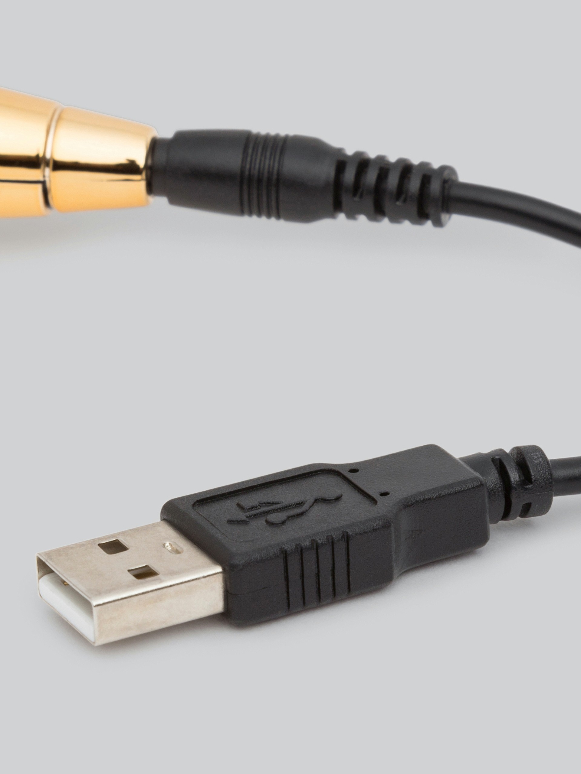 Lovehoney Deluxe Rechargeable Mini Gold Massage Wand Vibrator, Gold, hi-res