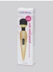 Lovehoney Deluxe Rechargeable Mini Gold Massage Wand Vibrator, Gold, hi-res