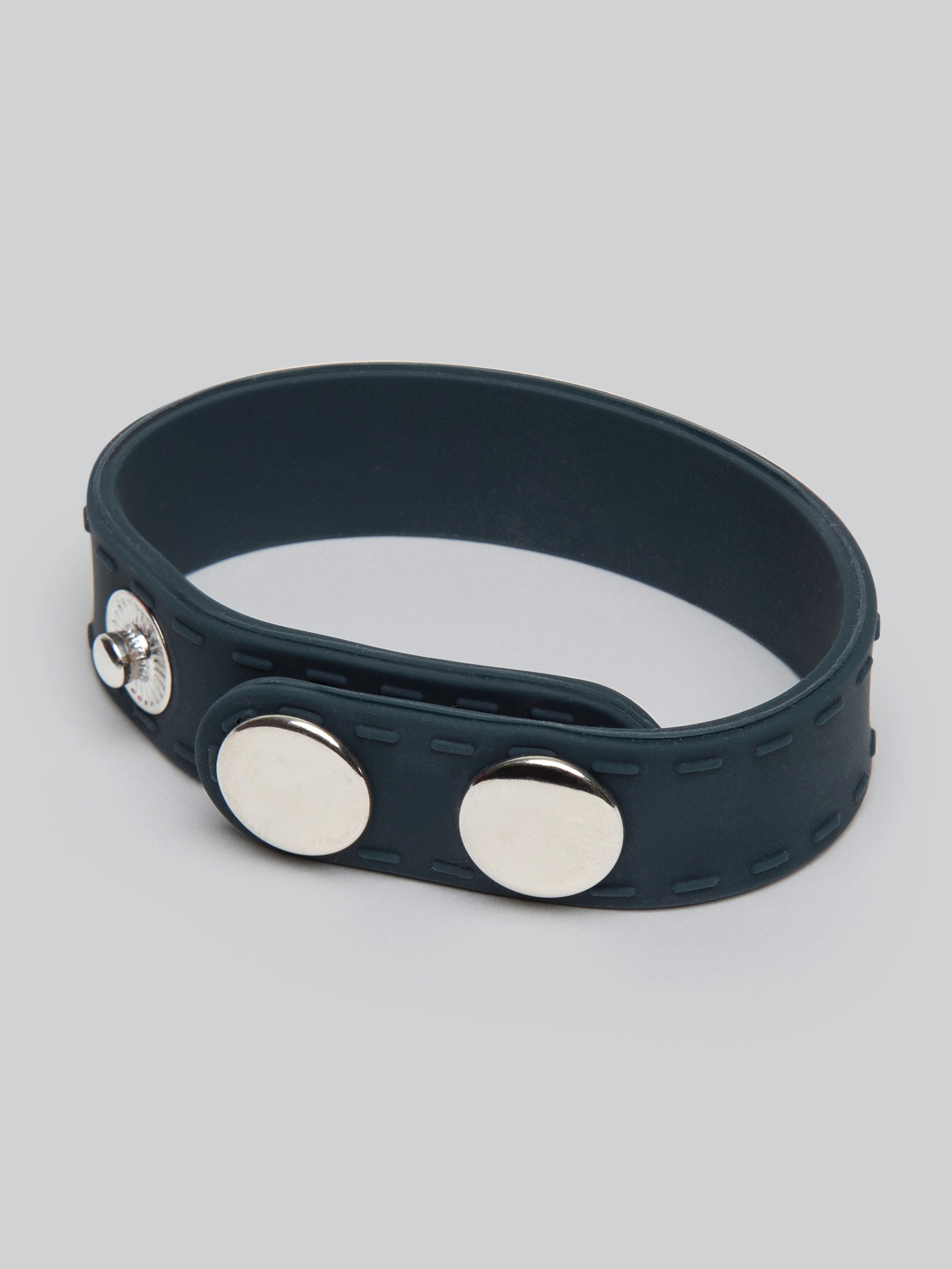 Boners Adjustable Silicone Cock Strap, Grey, hi-res