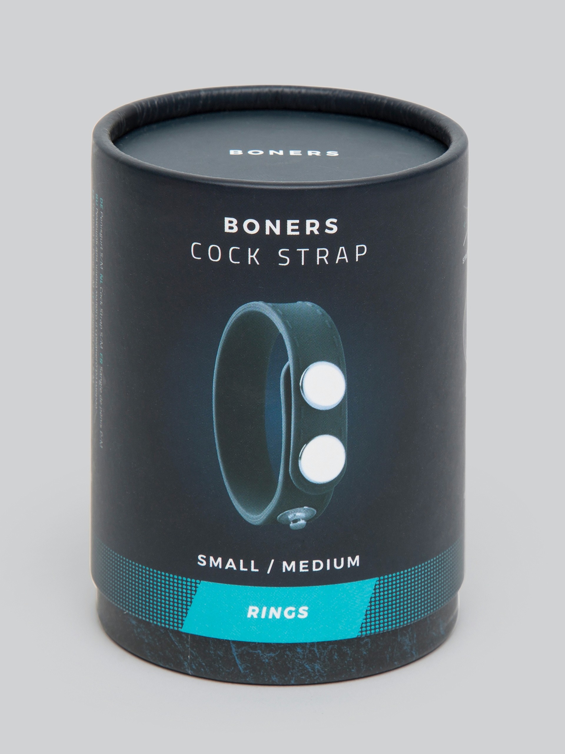Boners Adjustable Silicone Cock Strap, Grey, hi-res
