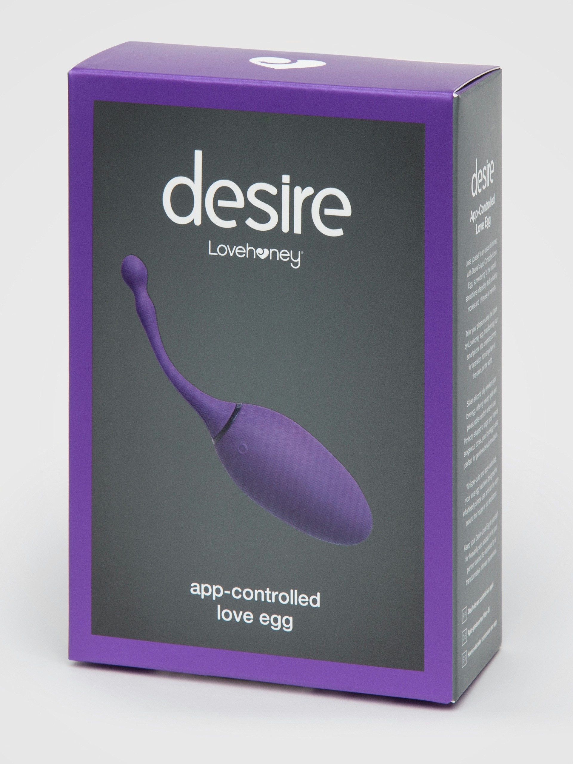 Desire Luxury App Controlled Rechargeable Love Egg Vibrator, Purple, hi-res