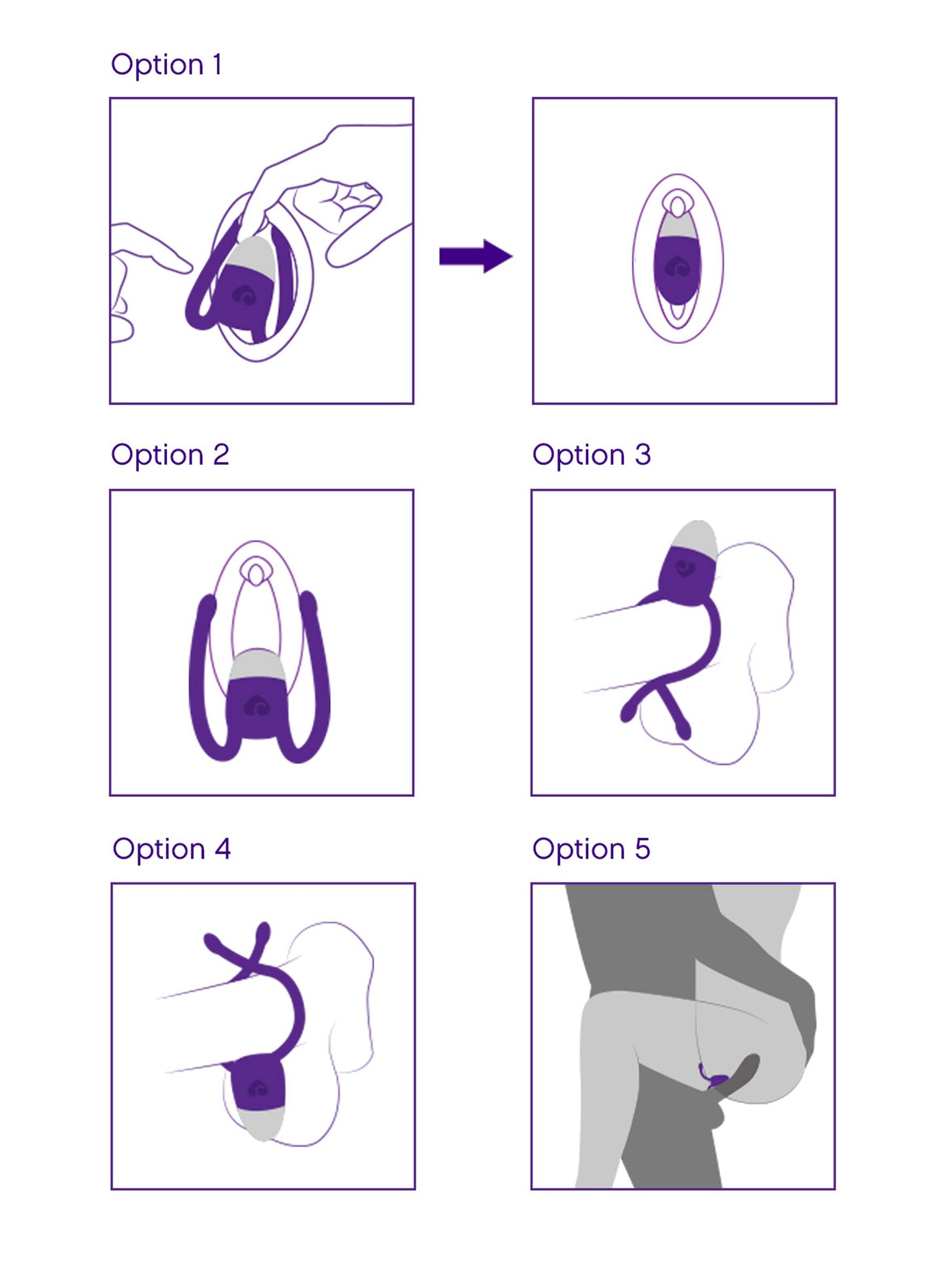 Lovehoney 10 Function Rechargeable Wearable Couple's Vibrator, Purple, hi-res