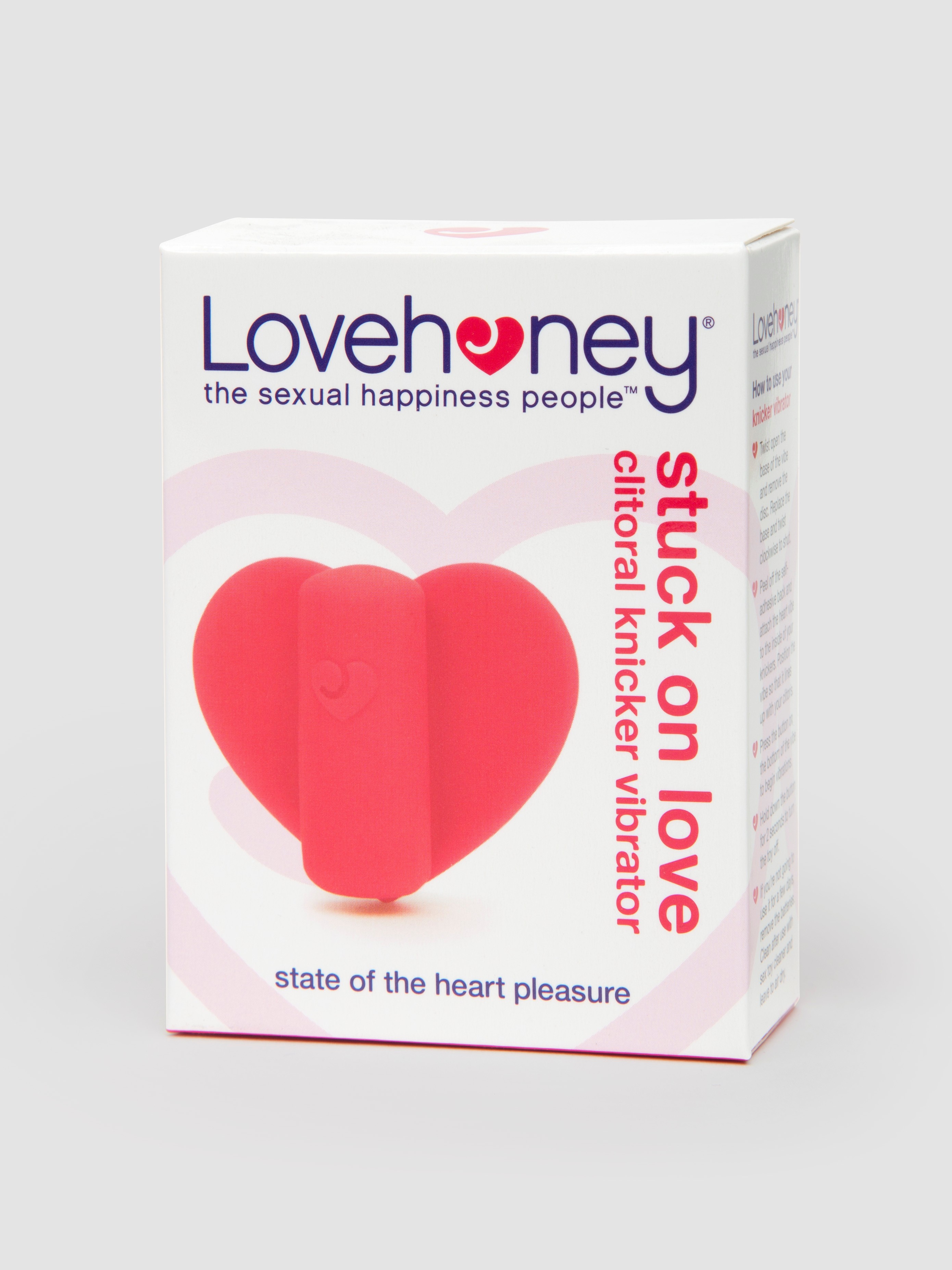 Lovehoney Stuck On Love Clitoral Heart Knicker Vibrator, Pink, hi-res