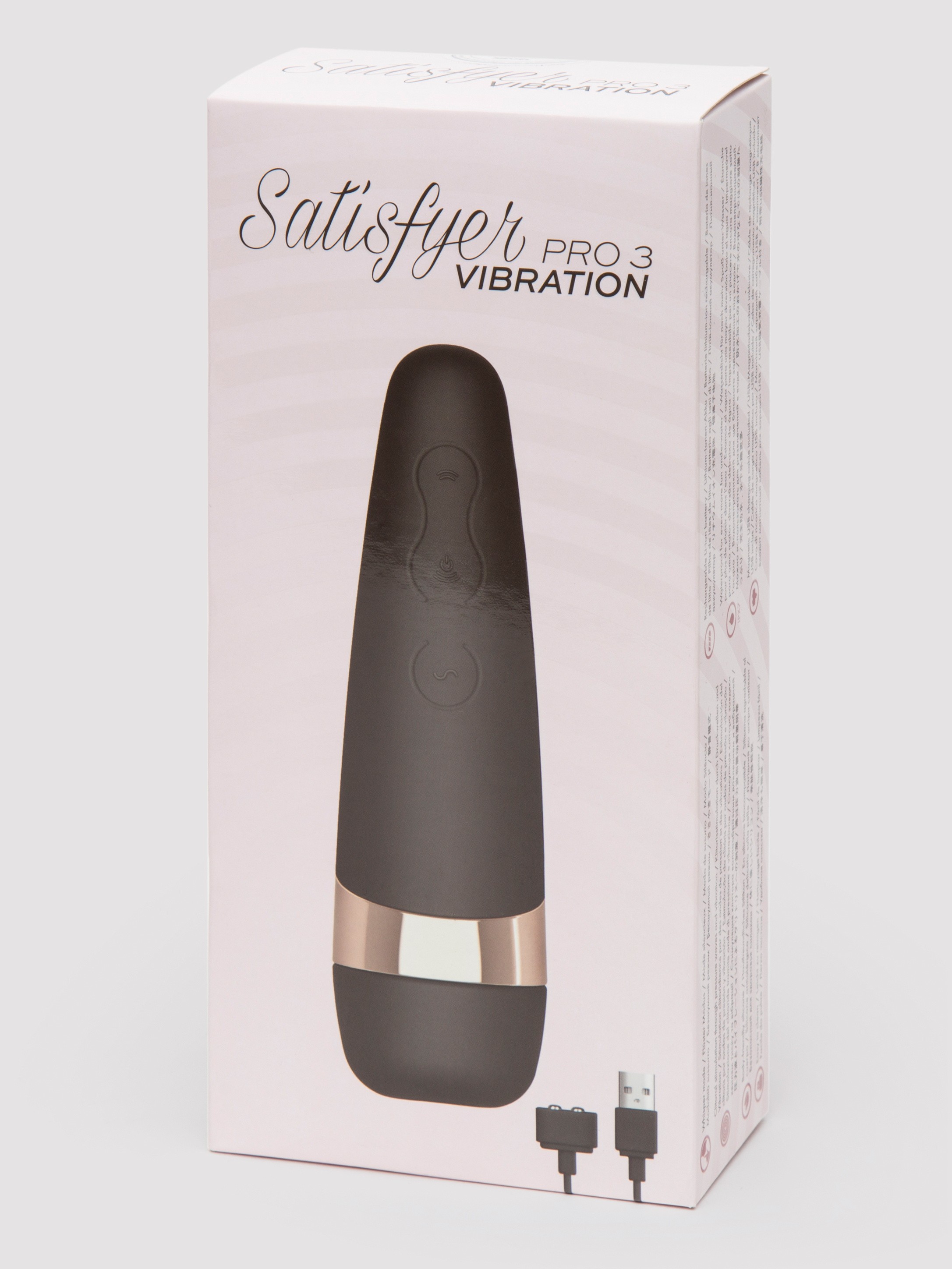 Satisfyer Pro 3 Vibration Rechargeable Clitoral Stimulator, Black, hi-res