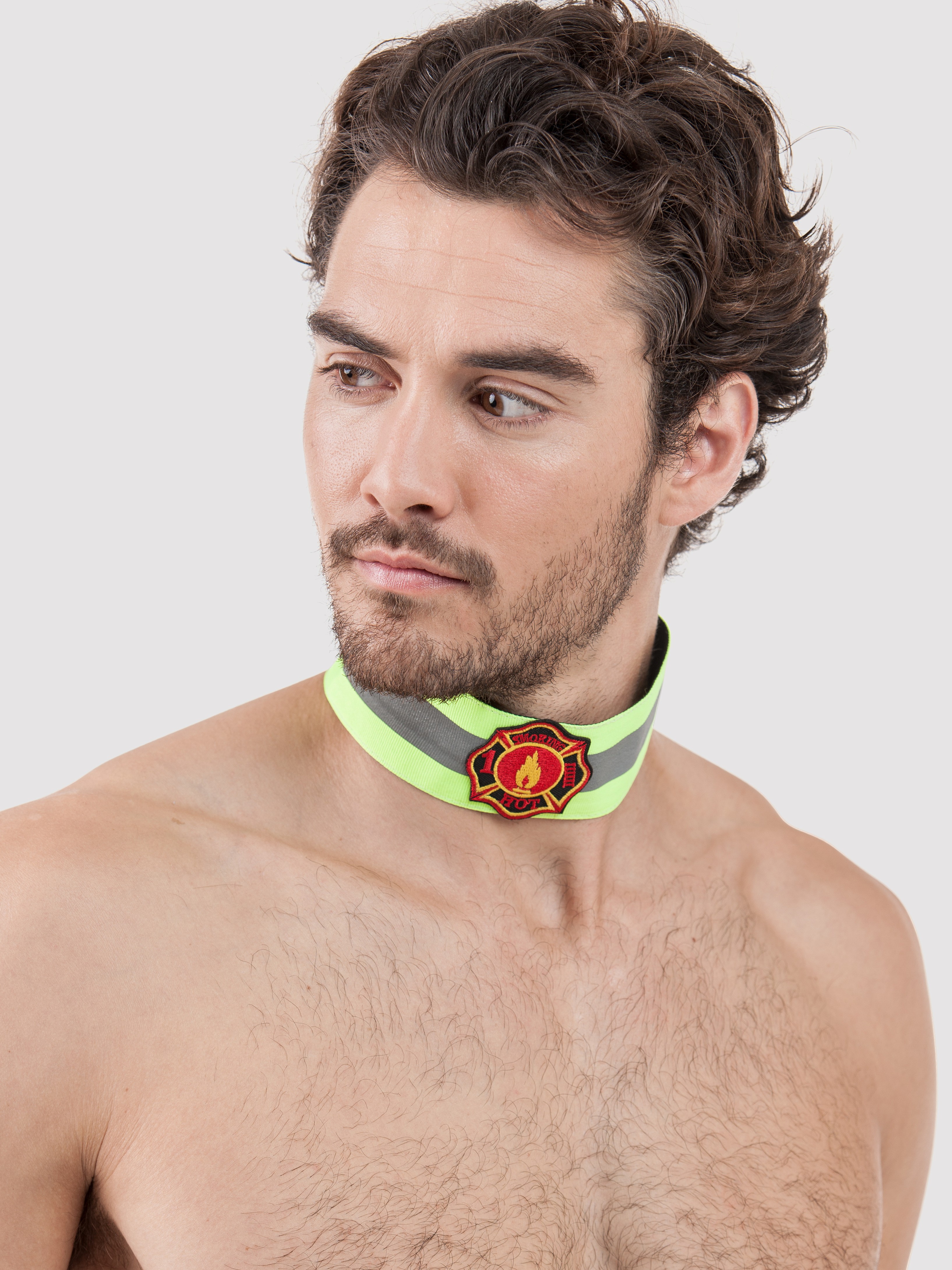 Lovehoney Fantasy Ignite My Fireman Costume, Black, hi-res