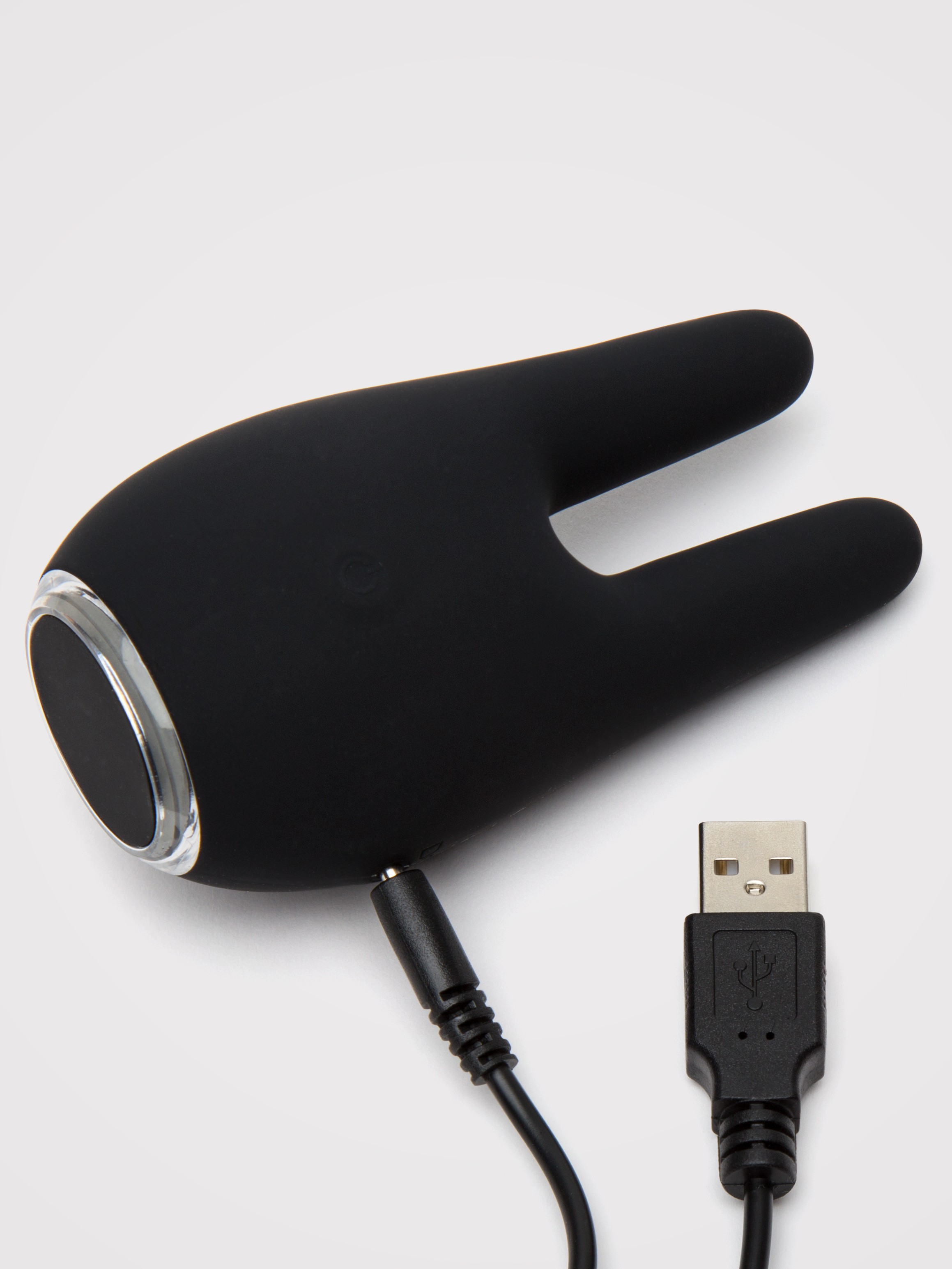 Mantric Rechargeable Dual Tip Clitoral Vibrator, Black, hi-res