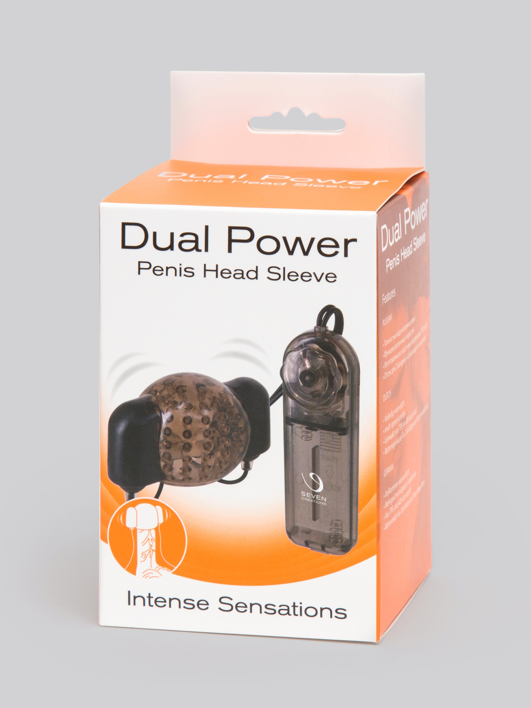 Dual Power Vibrating Penis Head Sleeve, Black, hi-res