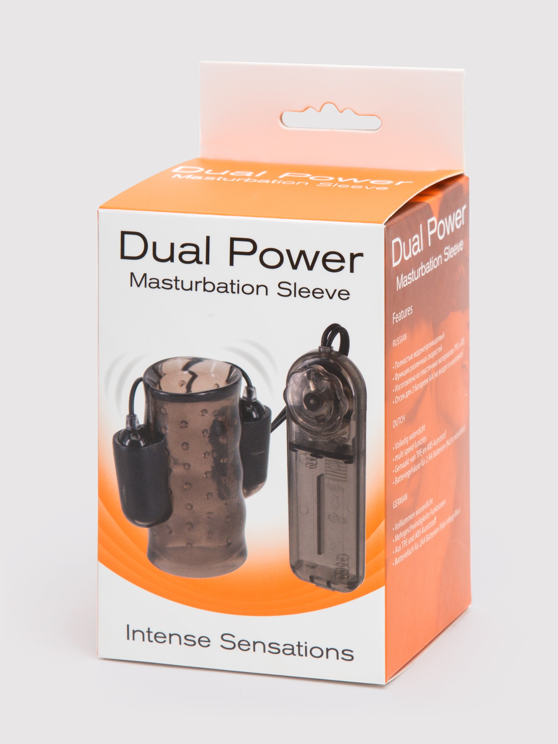 Dual Power Vibrating Masturbation Sleeve, Black, hi-res