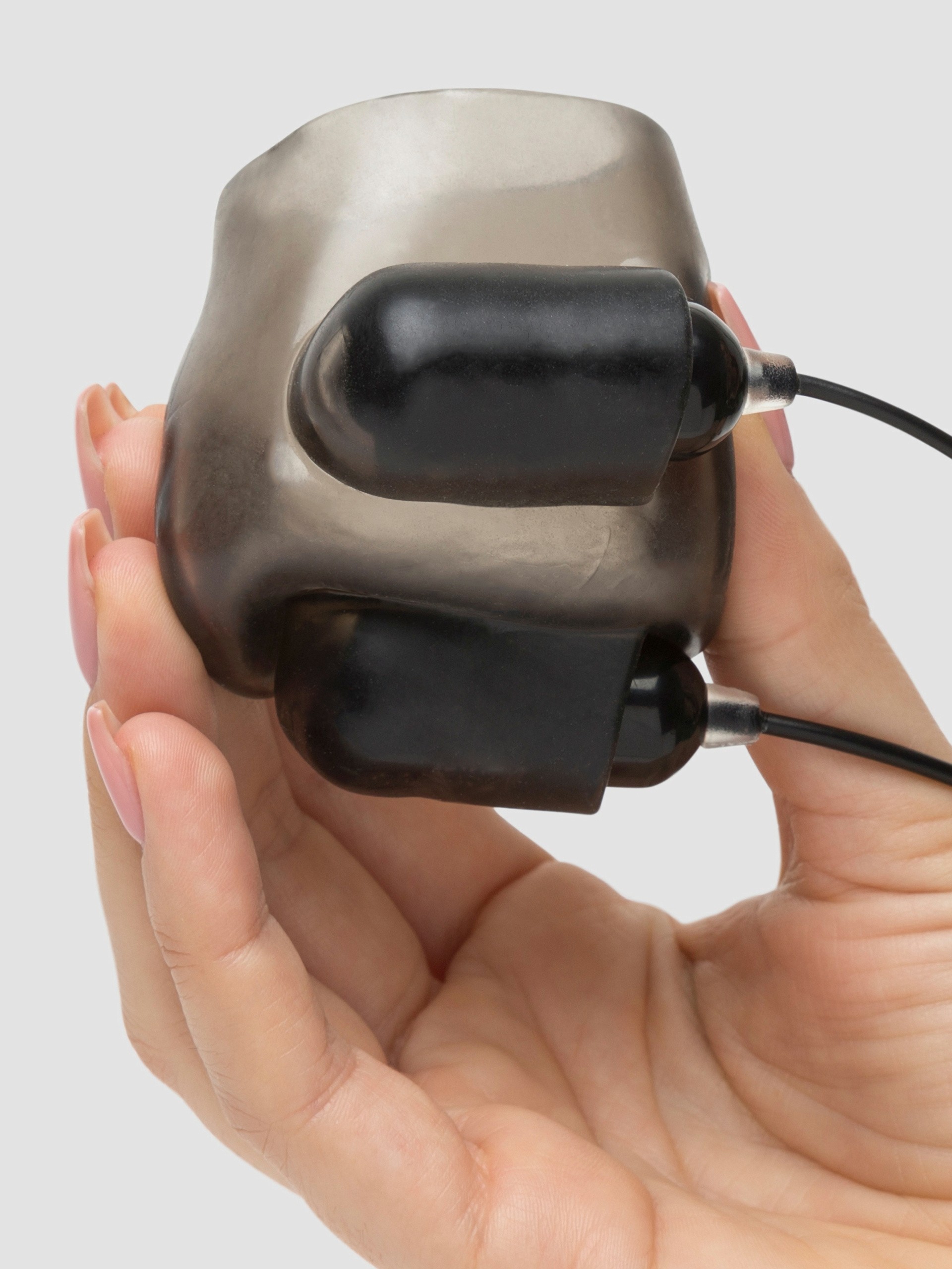 Dual Power Vibrating Testicle Stimulator, Black, hi-res